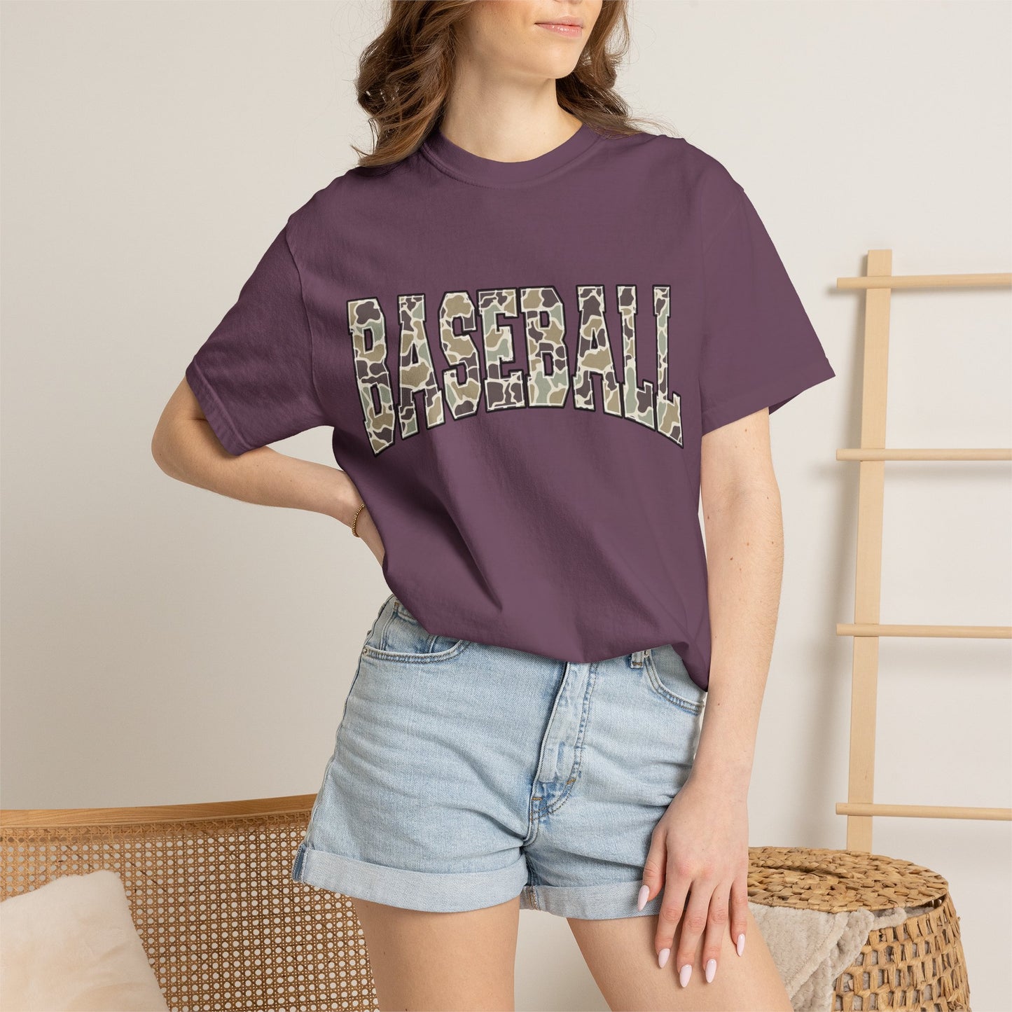 Baseball Camo Graphic T-Shirt
