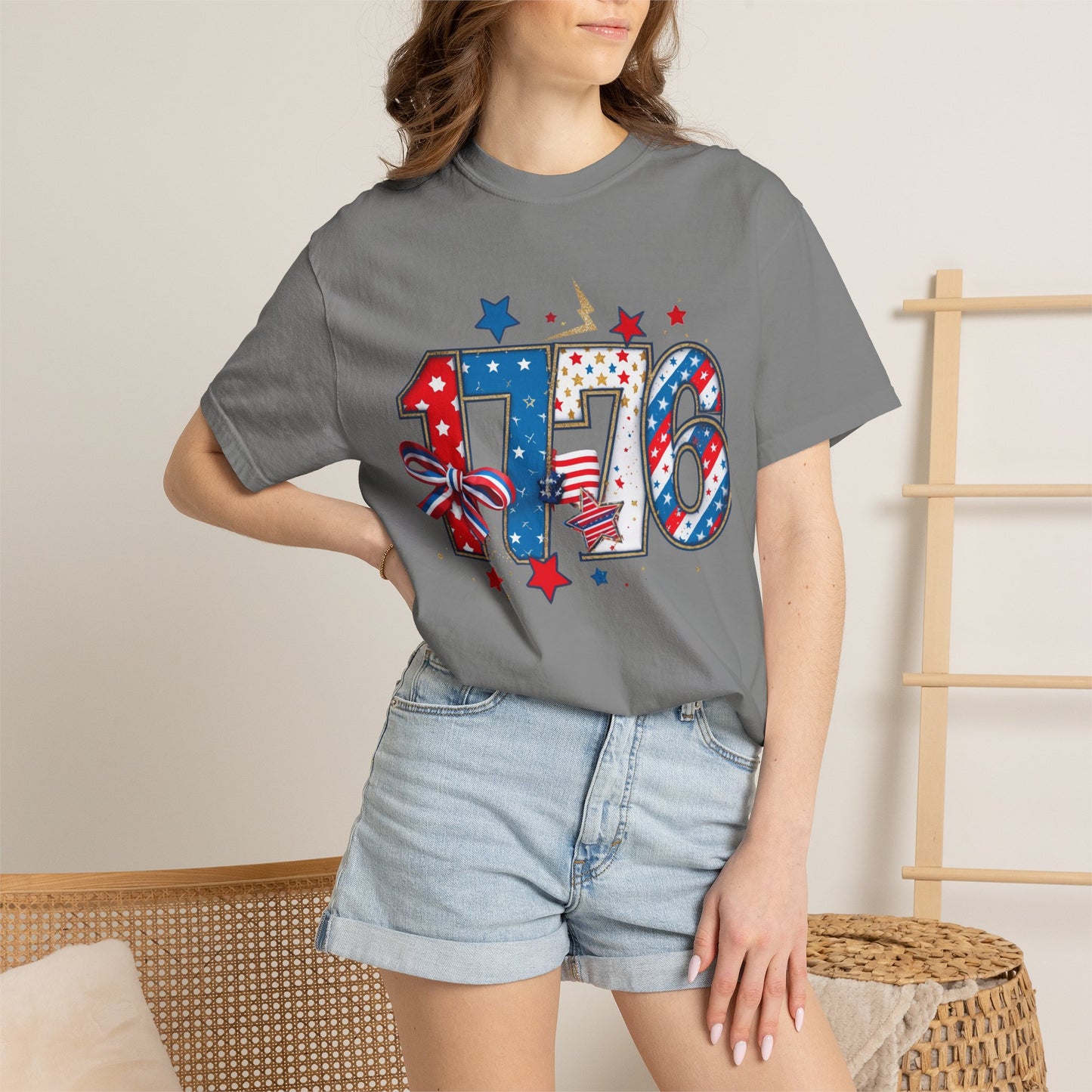 1776 Patriotic T-Shirt — American Flag Stars & Stripes Independence Day Tee