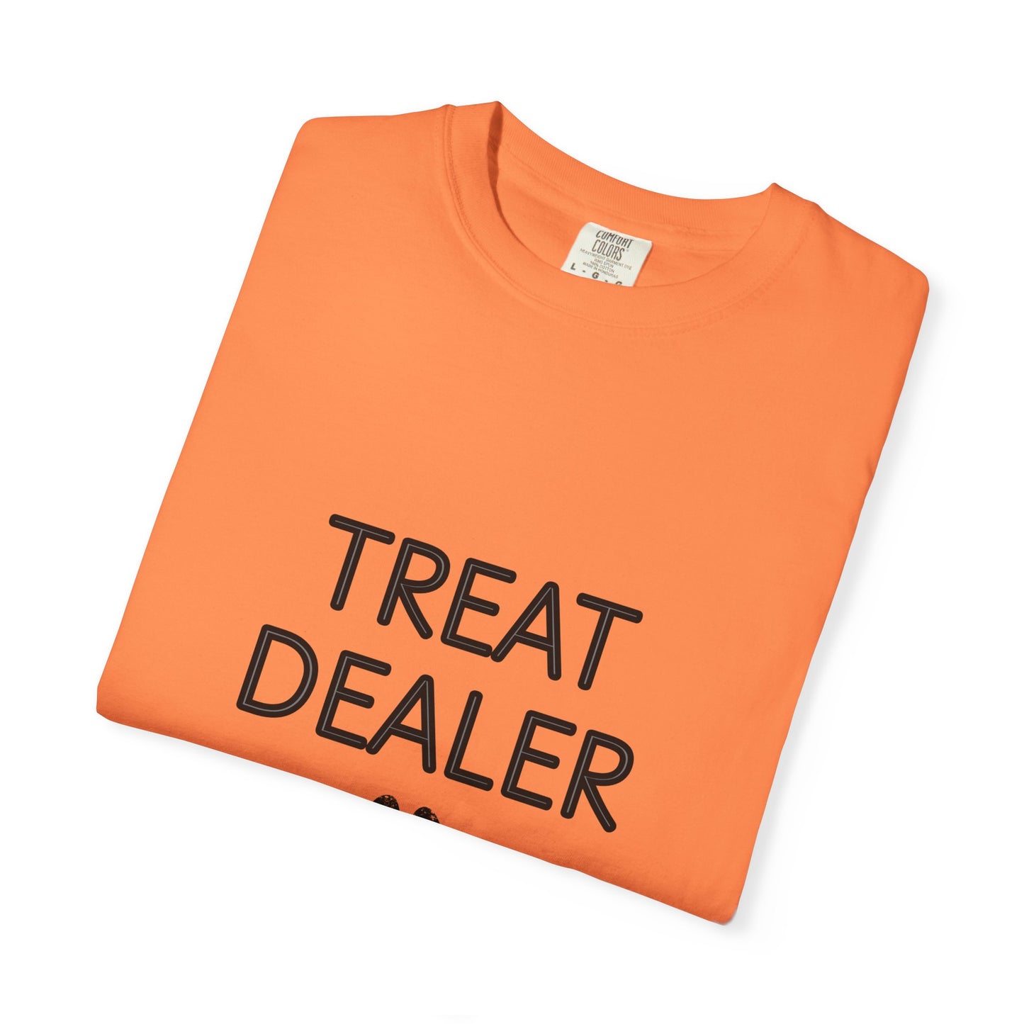 Treat Dealer T-Shirt — Funny Dog Lover Tee with Paw Print