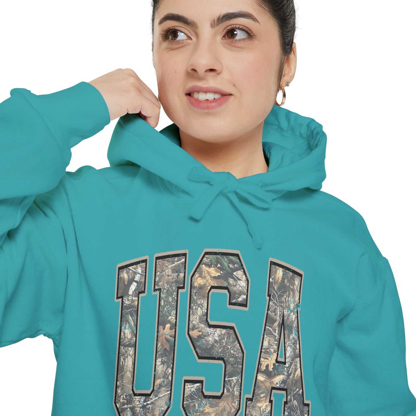 USA Camo Hoodie — Military-Inspired Patriotic Pullover