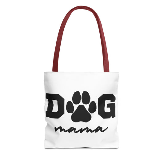Dog Mama Tote Bag — Paw Print Canvas Tote for Pet Moms