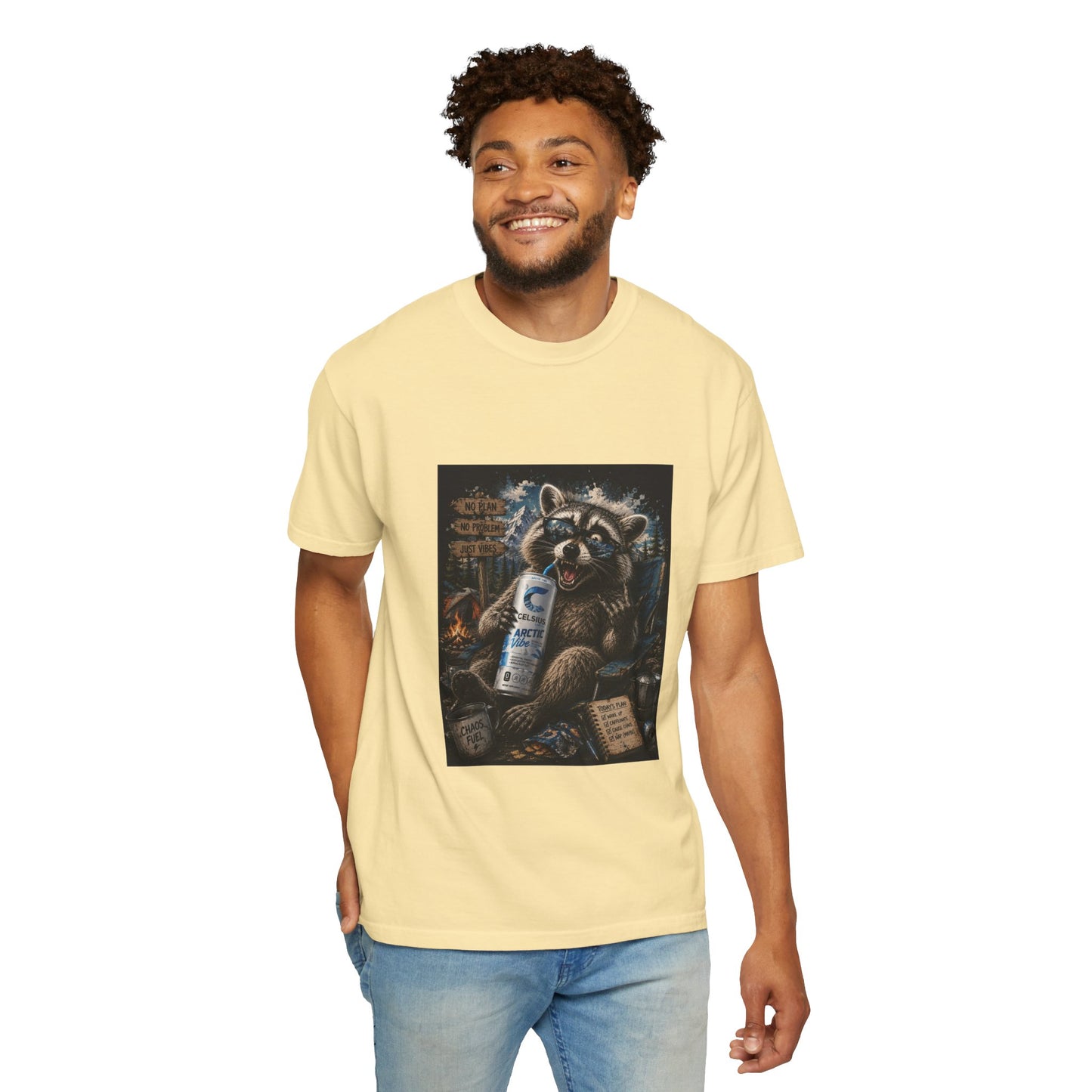 Raccoon Mischief Graphic T-Shirt — Arctic Vibe Celsius
