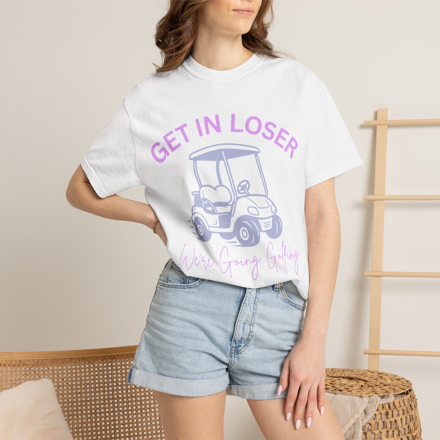 Get In Loser Golf Cart T-Shirt — We’re Going Golfing Graphic Tee