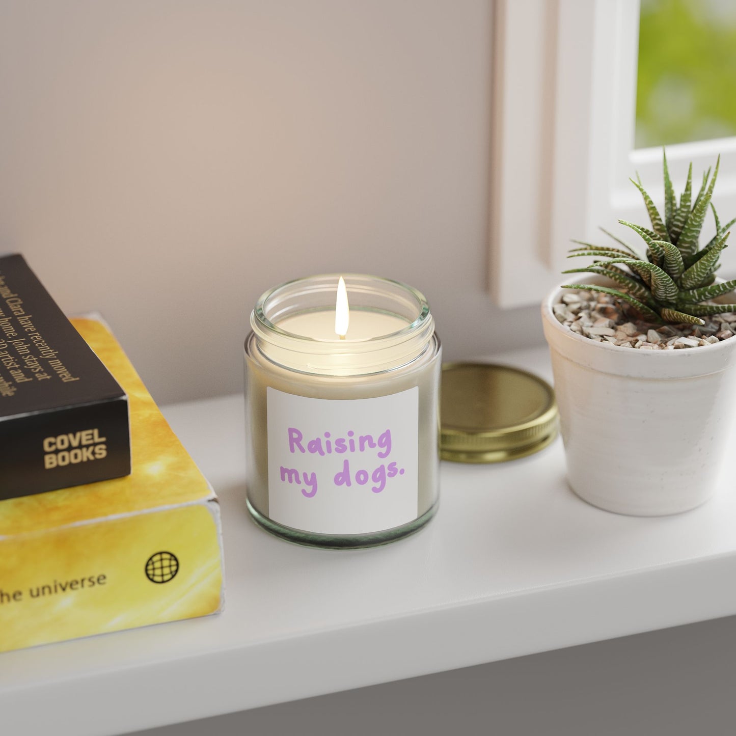 Raising My Dogs Scented Candle — Coconut Apricot Wax (4oz & 9oz)