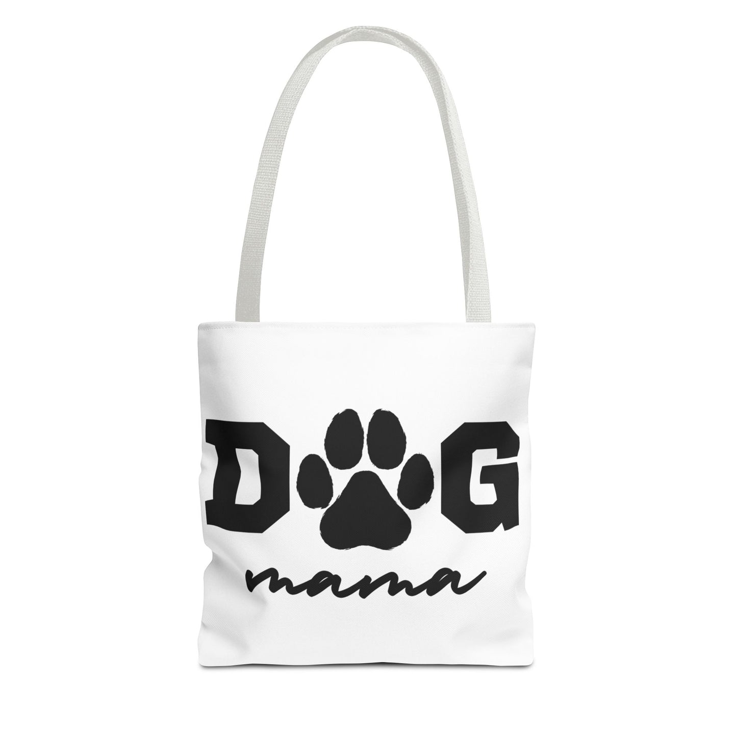 Dog Mama Tote Bag — Paw Print Canvas Tote for Pet Moms