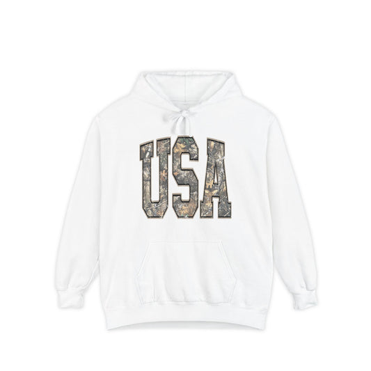 USA Camo Hoodie — Military-Inspired Patriotic Pullover