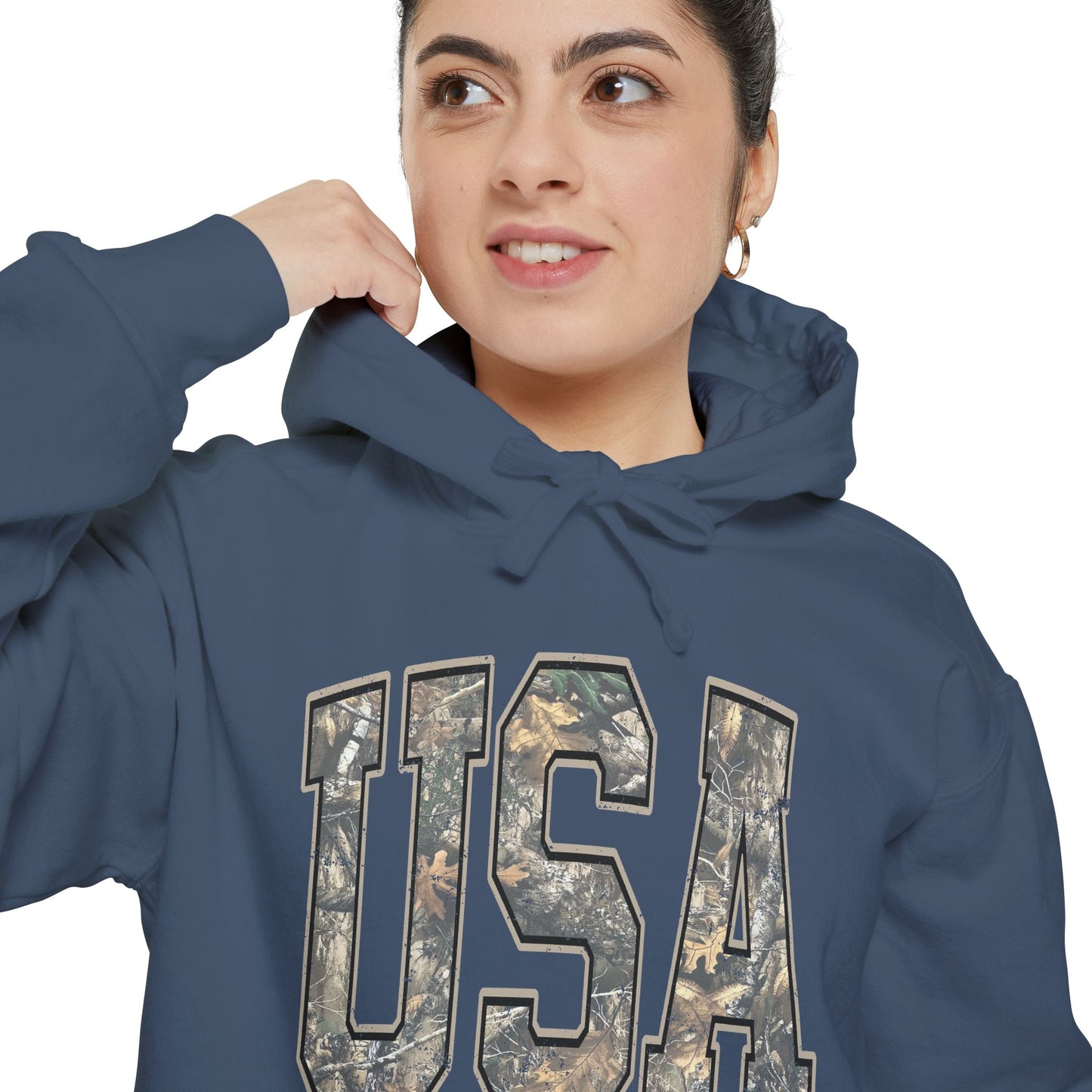 USA Camo Hoodie — Military-Inspired Patriotic Pullover