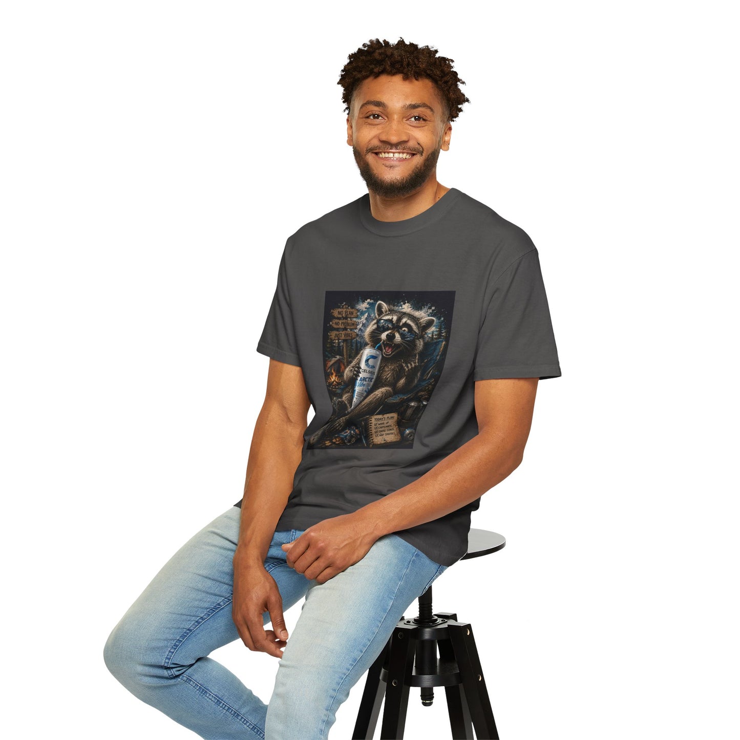Raccoon Mischief Graphic T-Shirt — Arctic Vibe Celsius