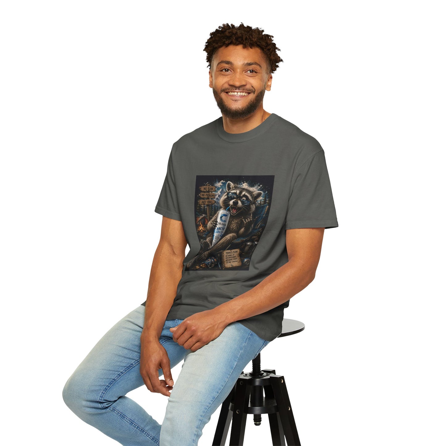 Raccoon Mischief Graphic T-Shirt — Arctic Vibe Celsius