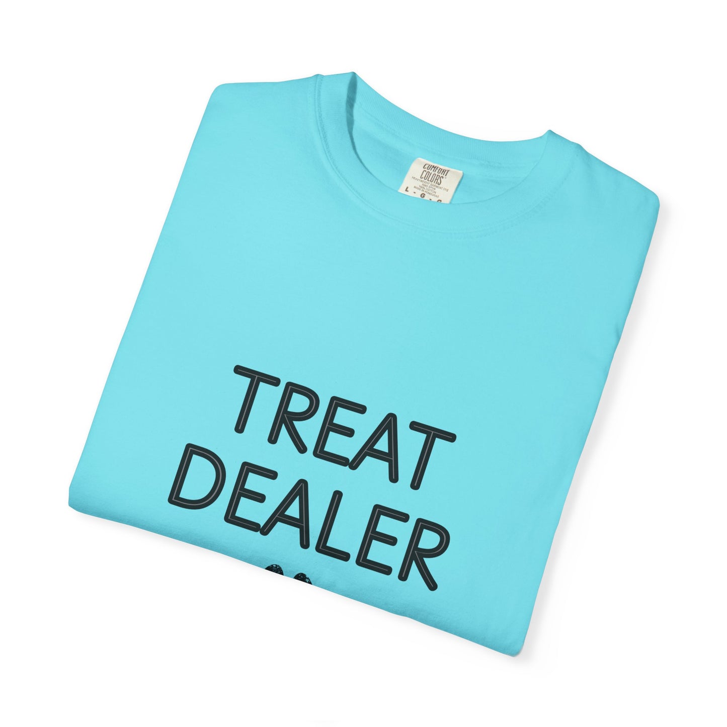 Treat Dealer T-Shirt — Funny Dog Lover Tee with Paw Print