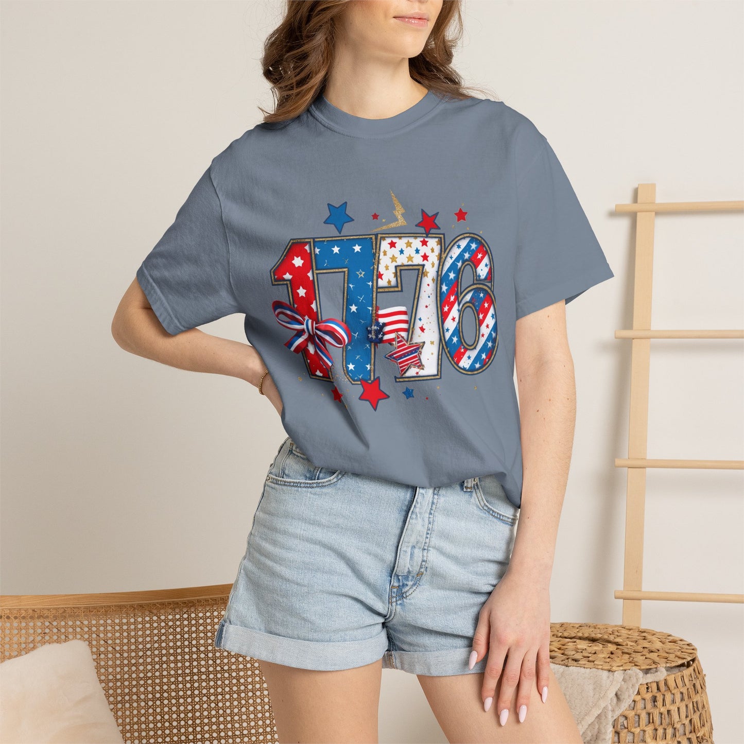 1776 Patriotic T-Shirt — American Flag Stars & Stripes Independence Day Tee