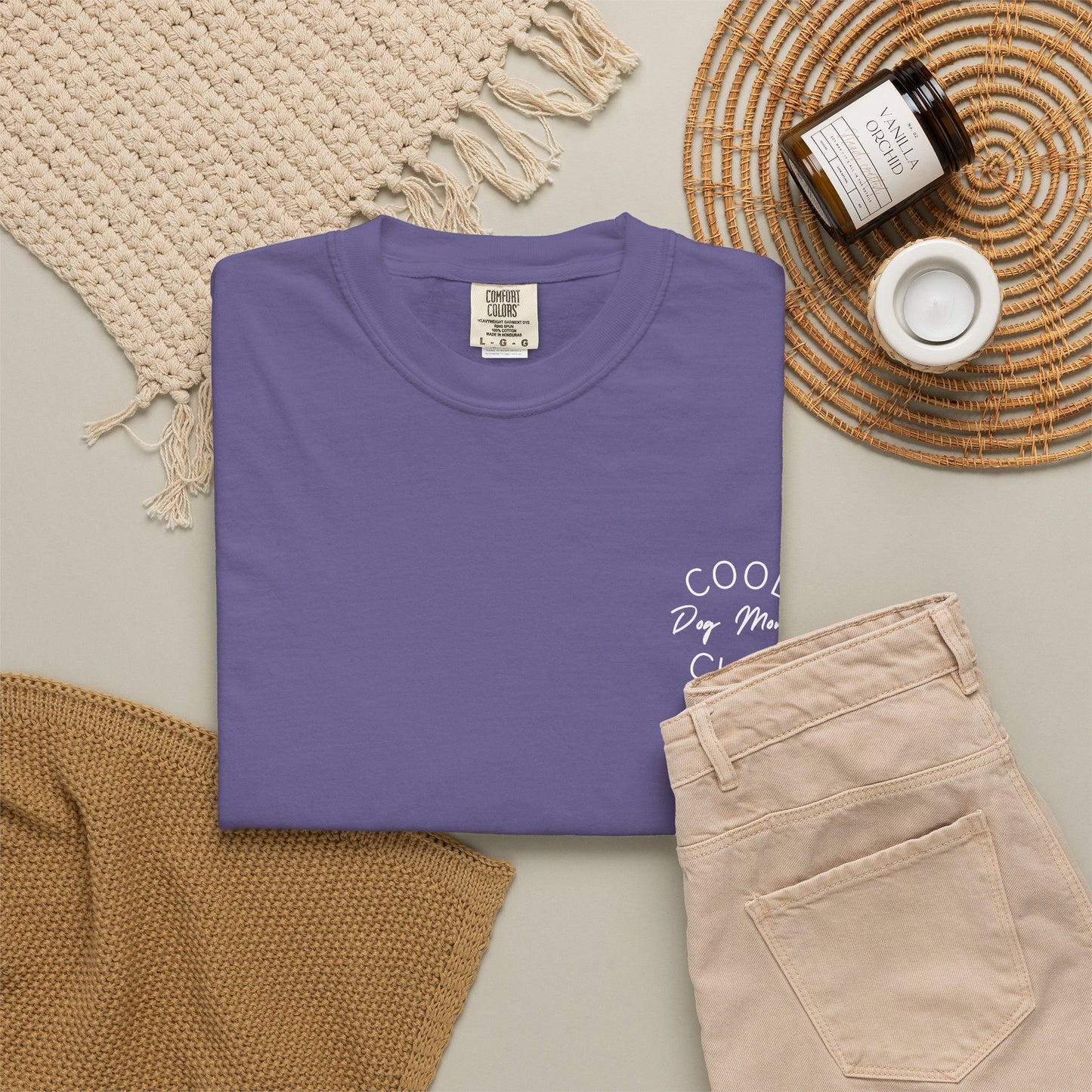 Cool Dog Moms Club T-Shirt — White Print