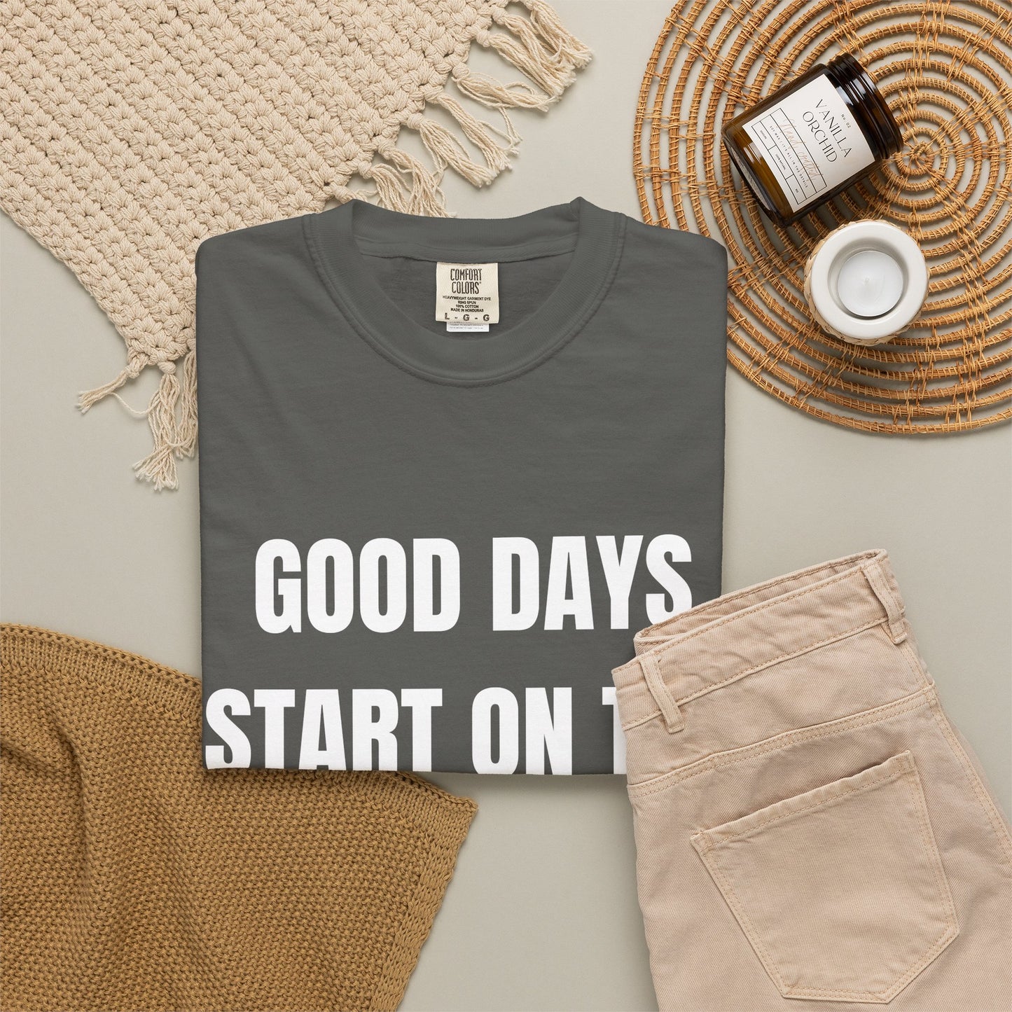 Good Days Start on the Green- Golf Tee