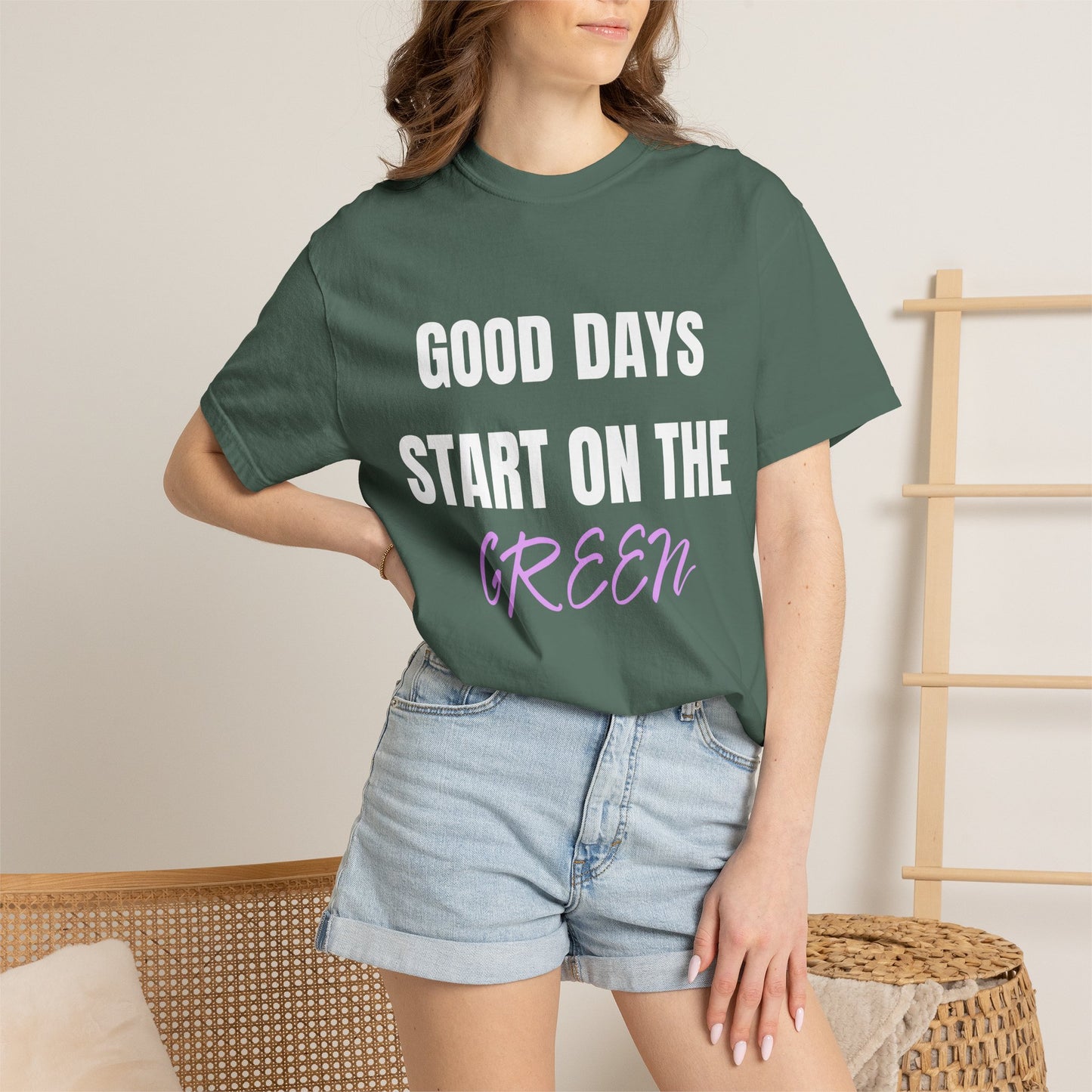 Good Days Start on the Green- Golf Tee