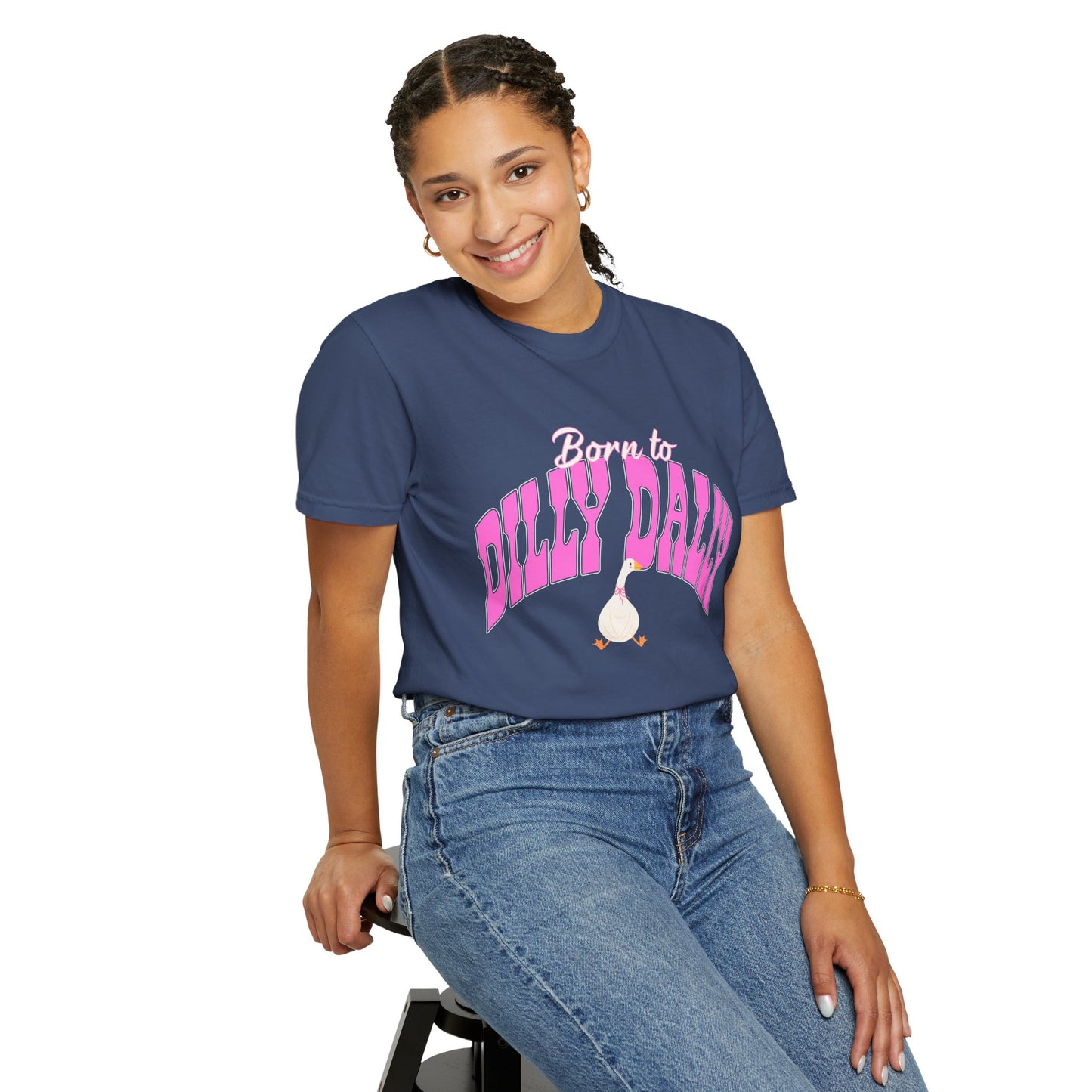 Dilly Dally Pink Arch Graphic Tee