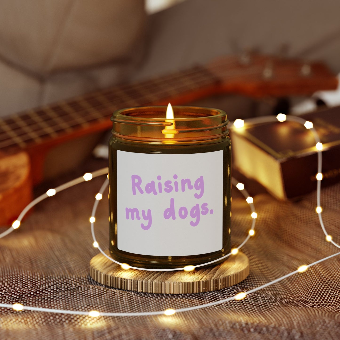 Raising My Dogs Scented Candle — Coconut Apricot Wax (4oz & 9oz)