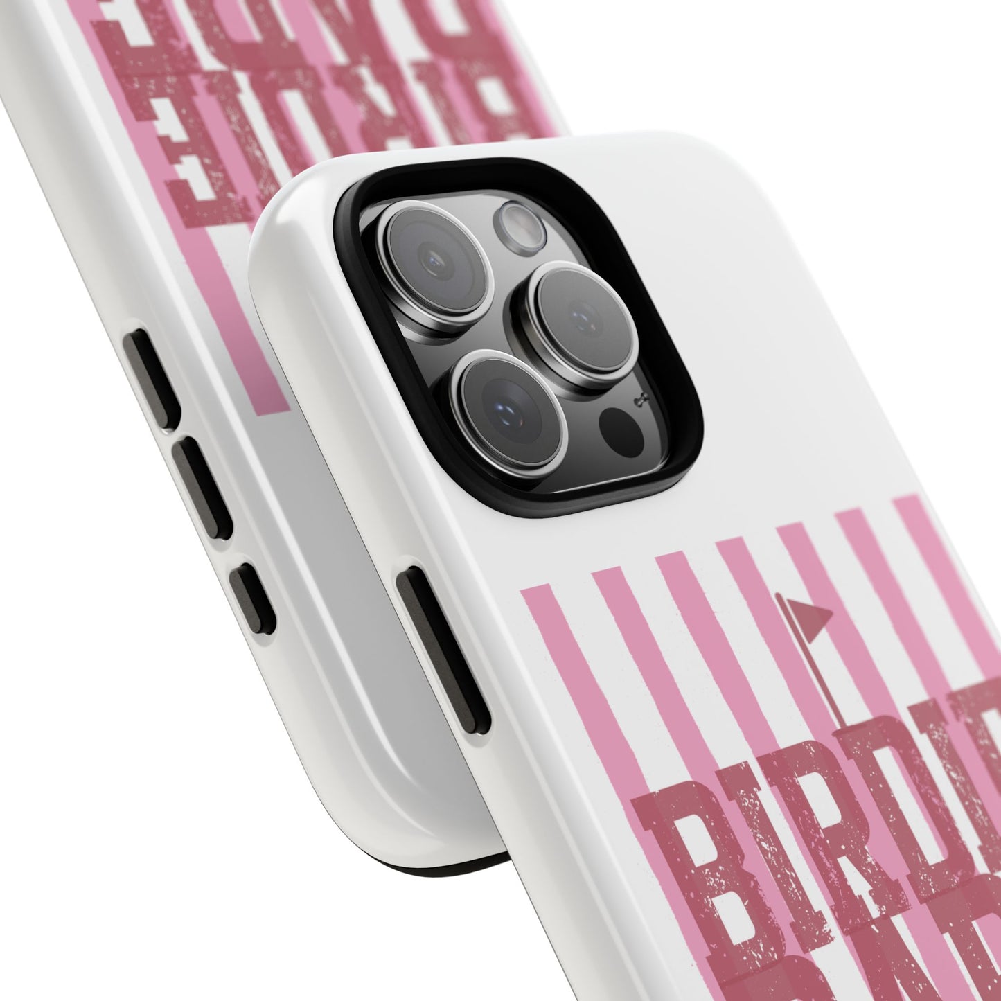 Birdie Babe Phone Case — Pink Striped Golf iPhone Case