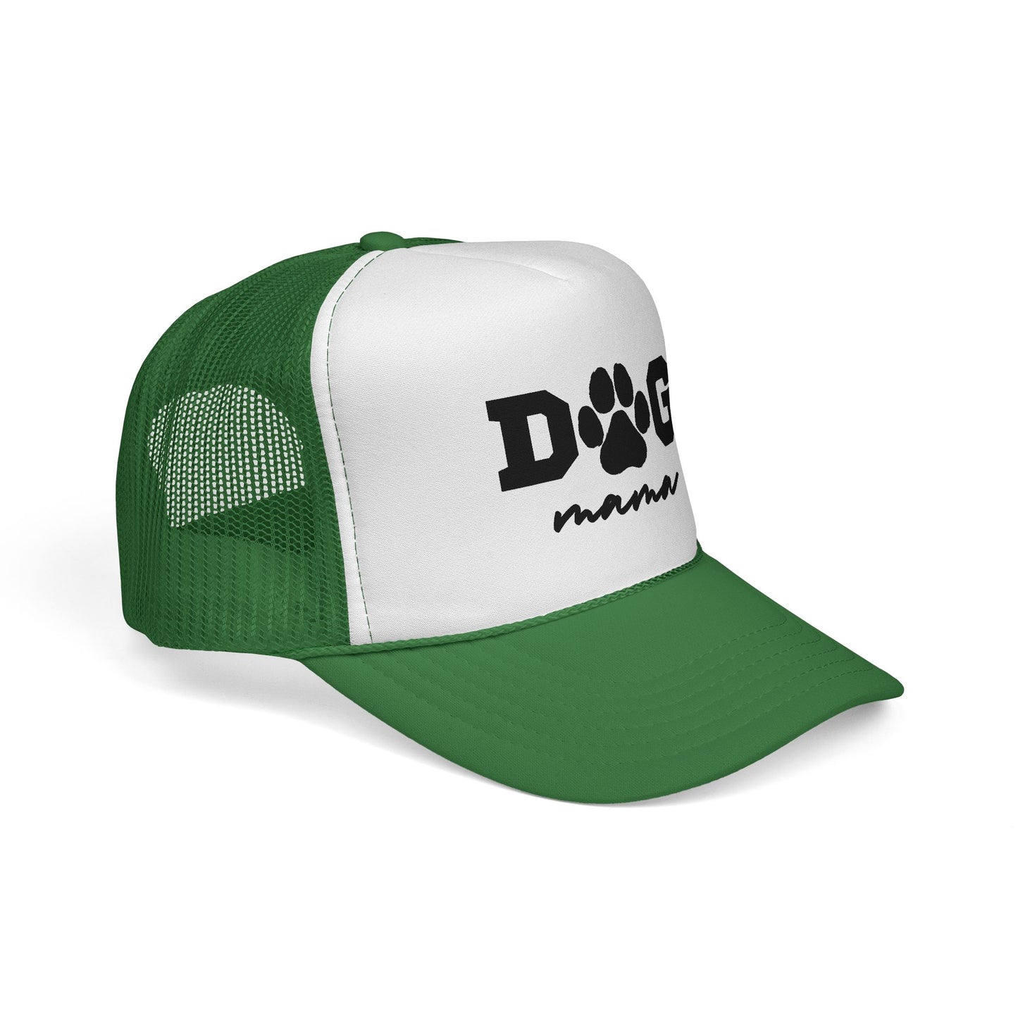 Dog Mama Trucker Hat – Paw Print Mesh Cap for Dog Lovers
