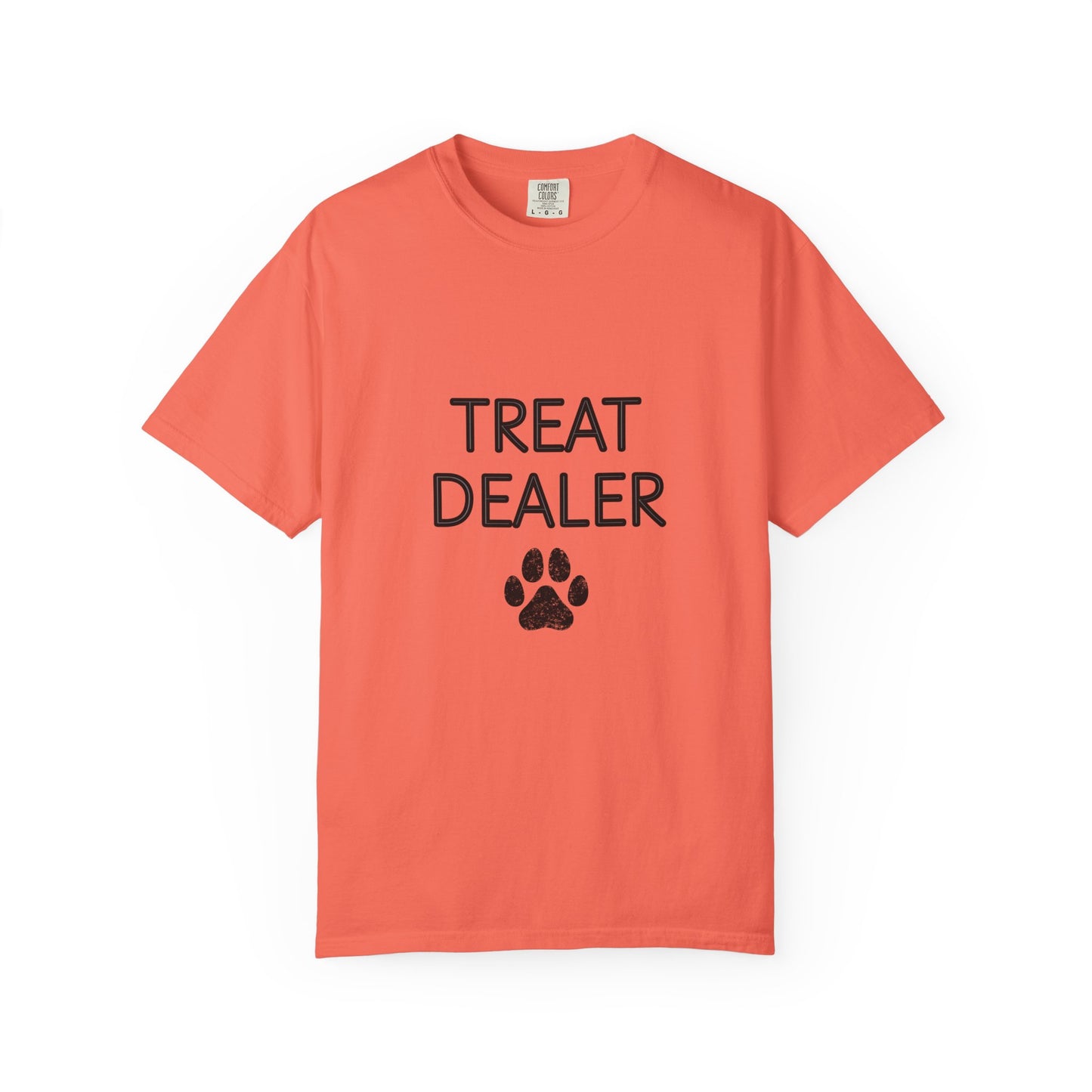 Treat Dealer T-Shirt — Funny Dog Lover Tee with Paw Print