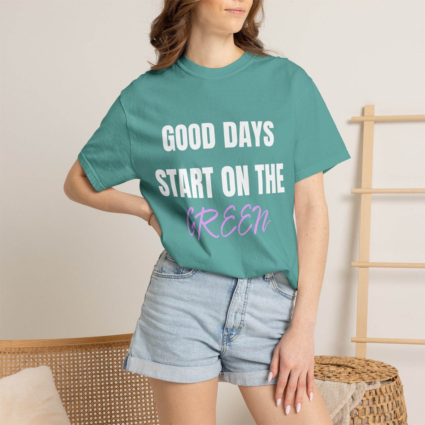Good Days Start on the Green- Golf Tee