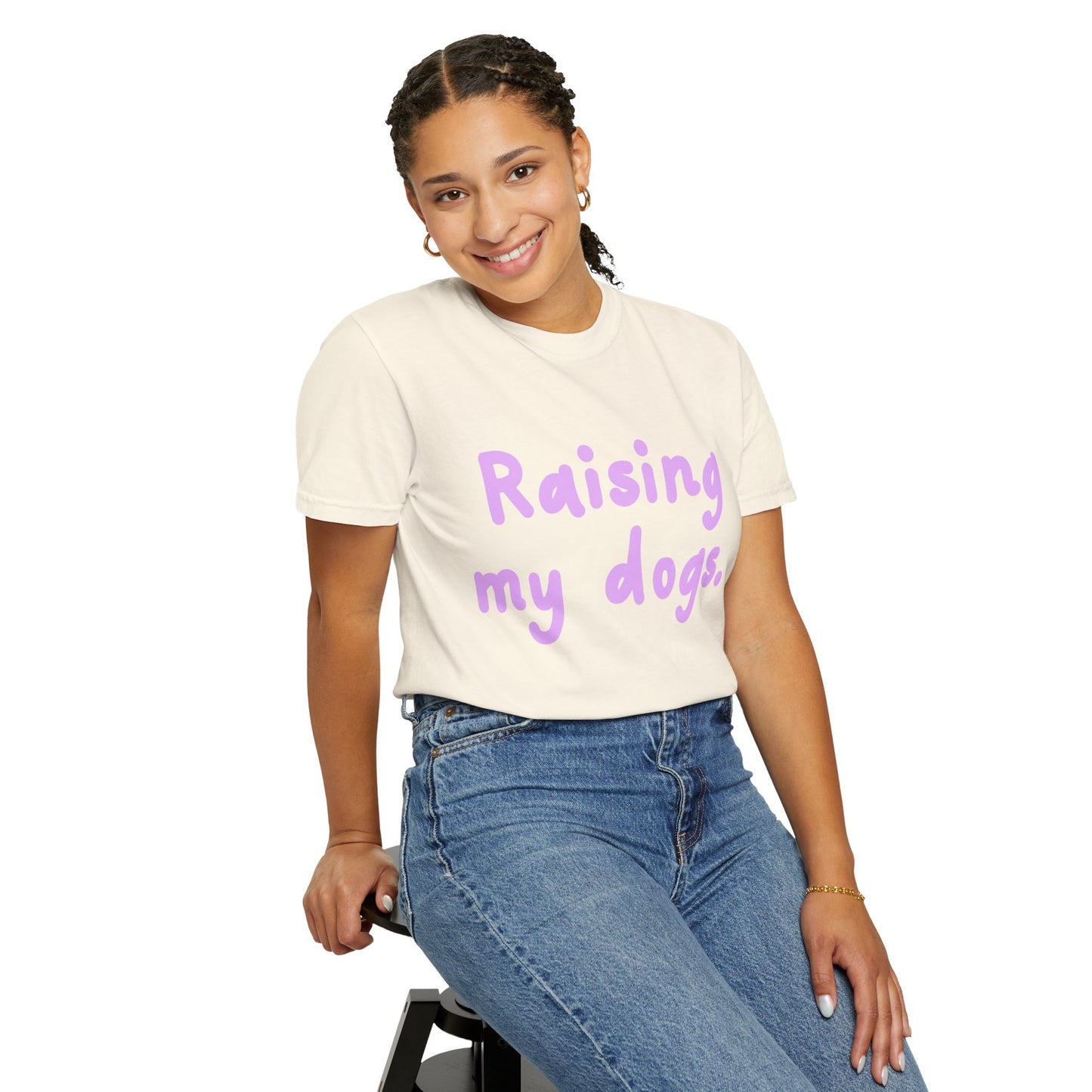 Raising My Dogs T-Shirt — Cute Pastel Dog Mom Tee