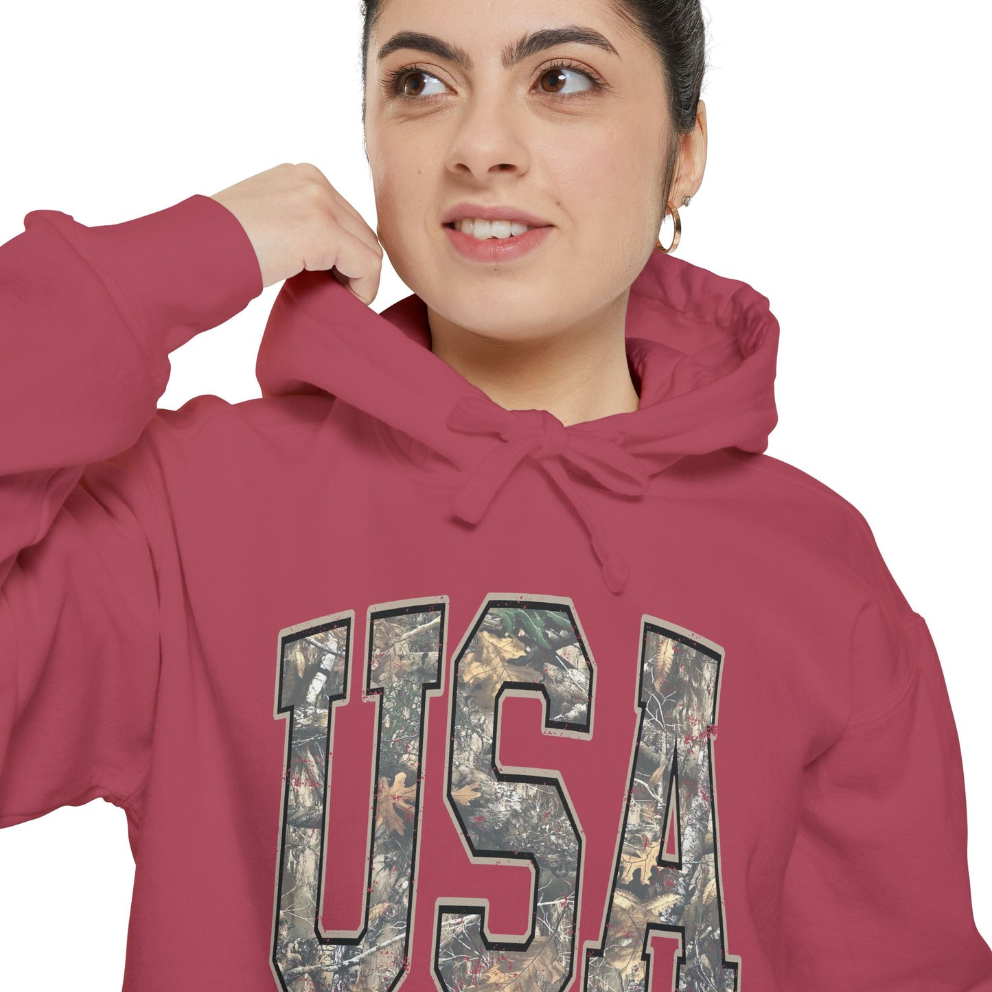 USA Camo Hoodie — Military-Inspired Patriotic Pullover