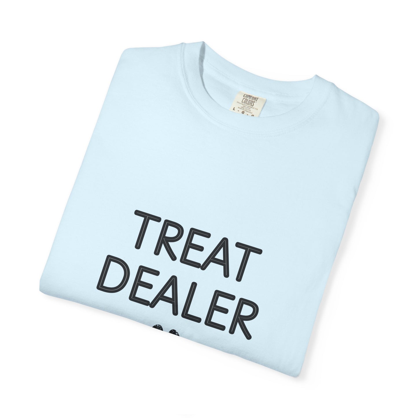 Treat Dealer T-Shirt — Funny Dog Lover Tee with Paw Print