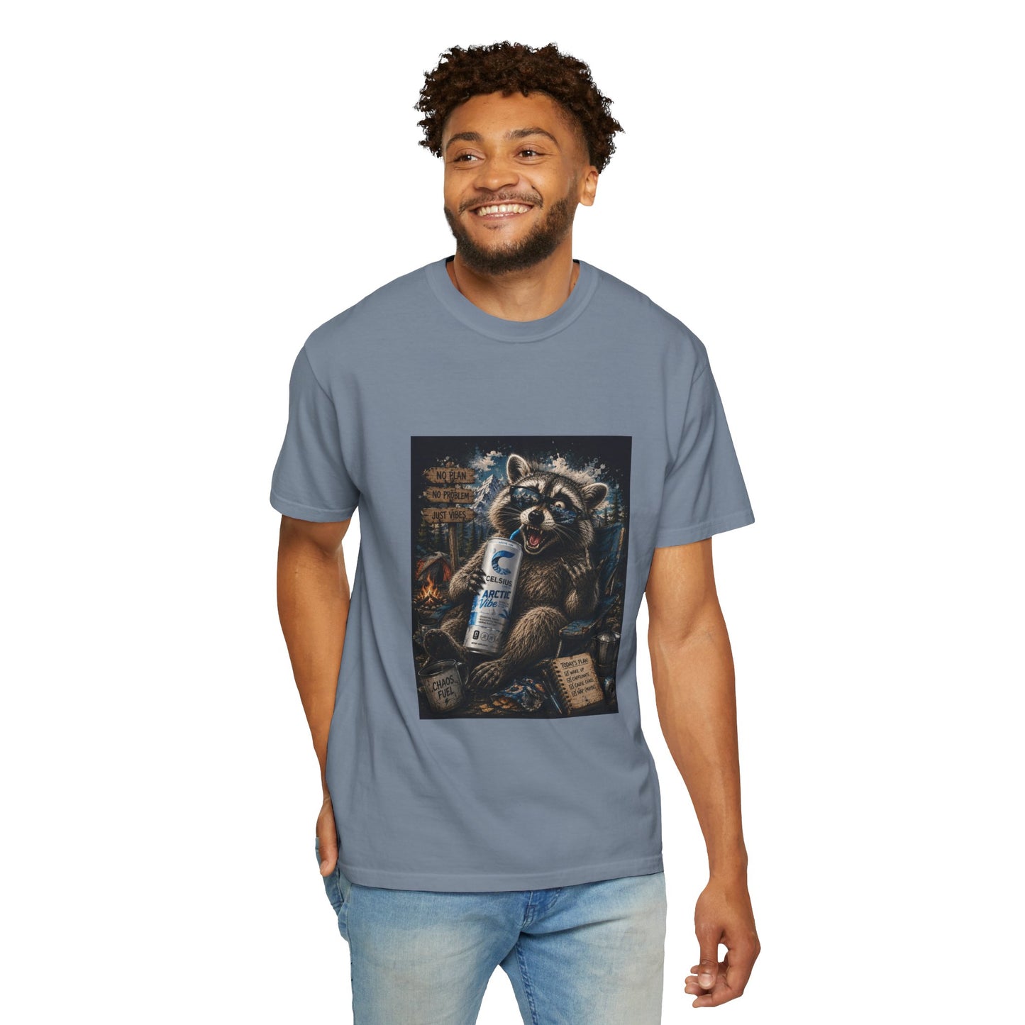Raccoon Mischief Graphic T-Shirt — Arctic Vibe Celsius