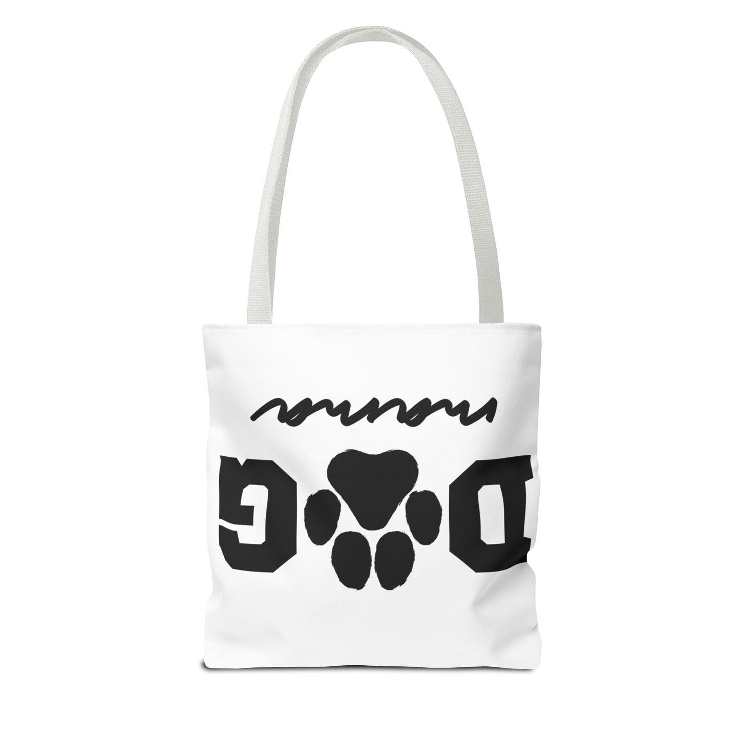 Dog Mama Tote Bag — Paw Print Canvas Tote for Pet Moms