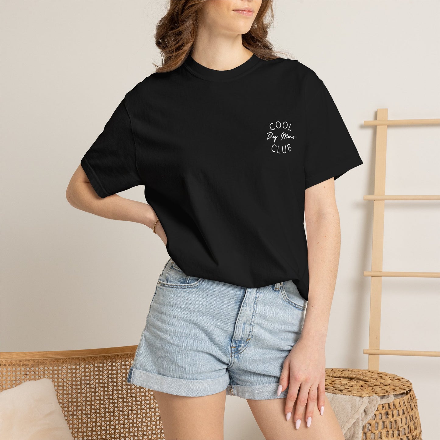 Cool Dog Moms Club T-Shirt — White Print