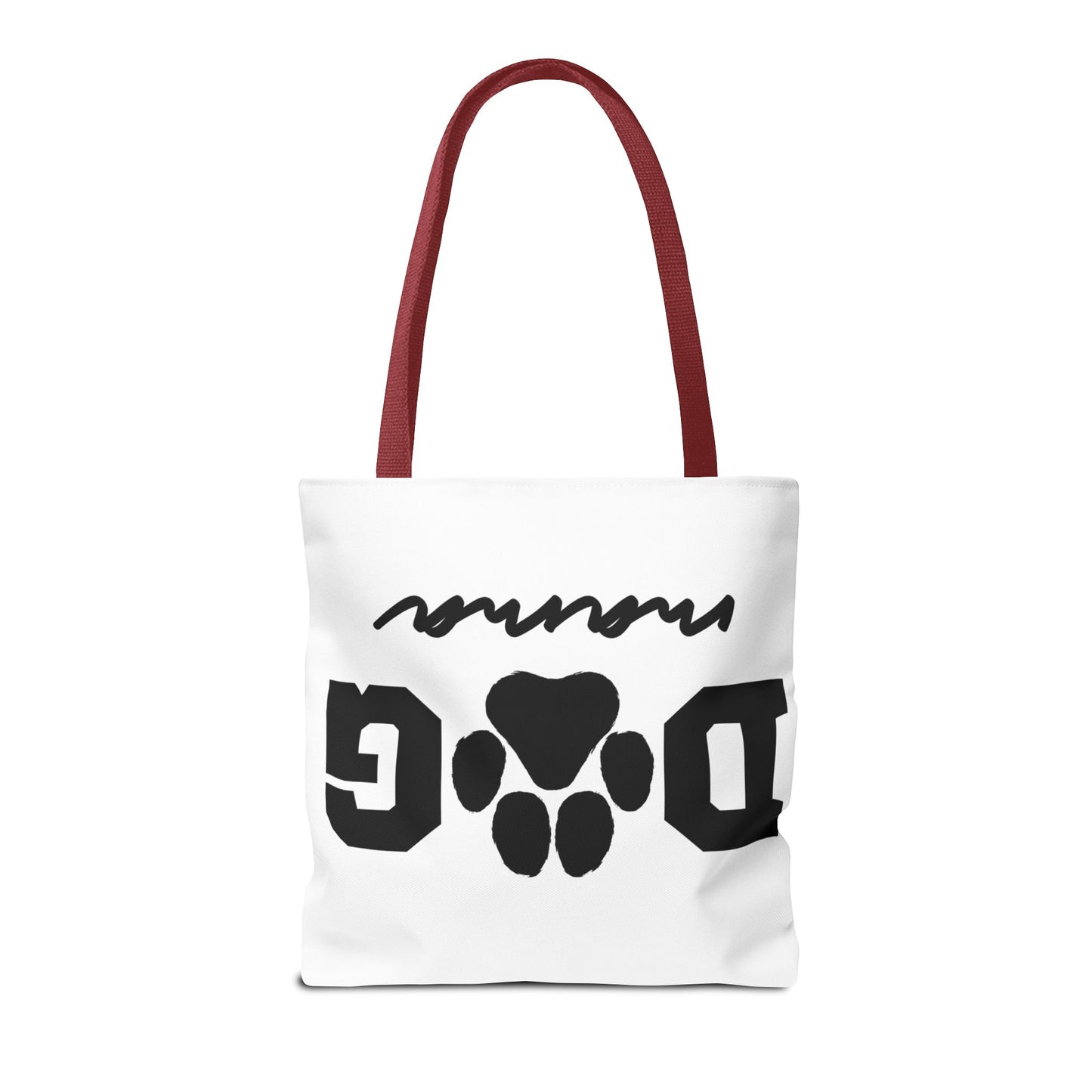 Dog Mama Tote Bag — Paw Print Canvas Tote for Pet Moms