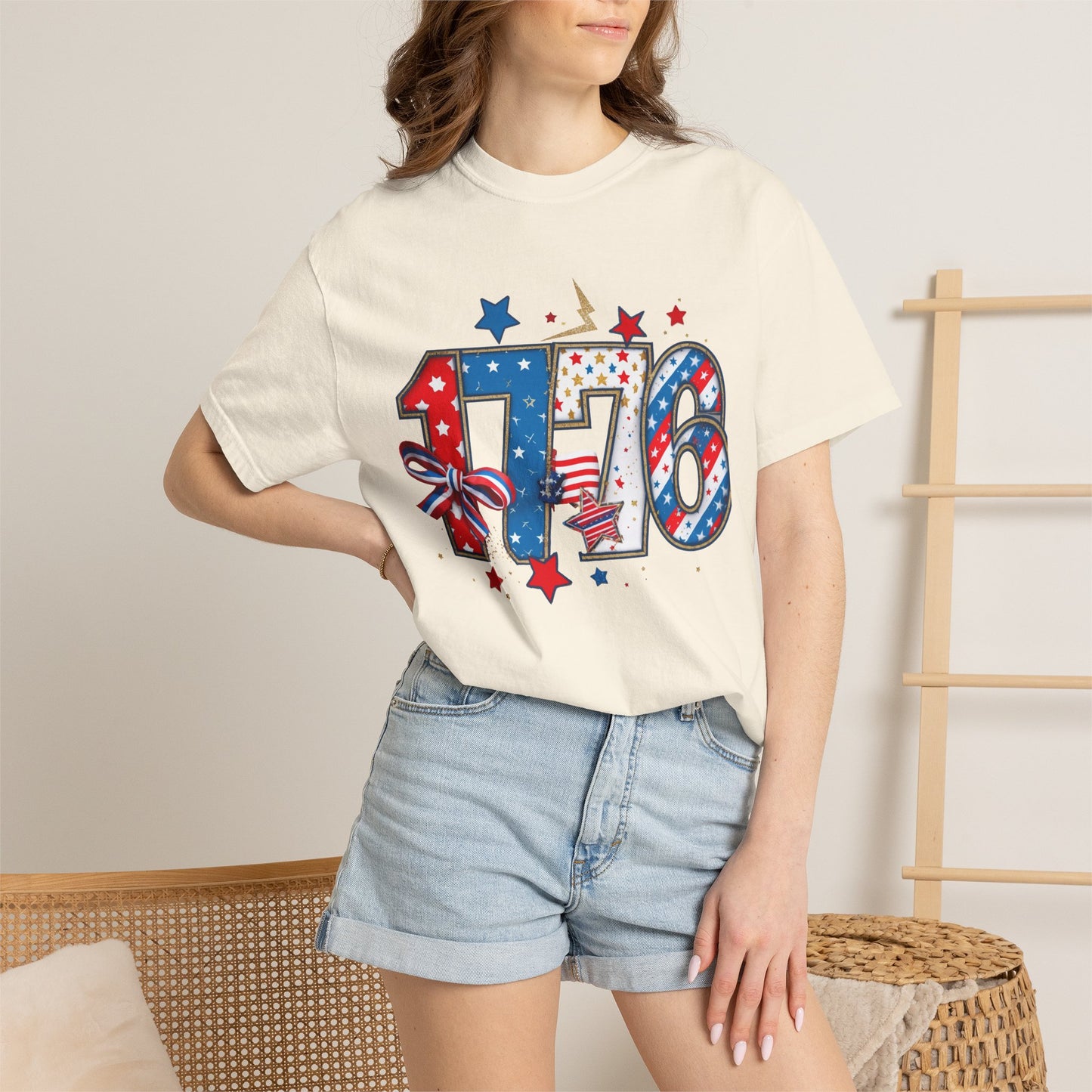 1776 Patriotic T-Shirt — American Flag Stars & Stripes Independence Day Tee