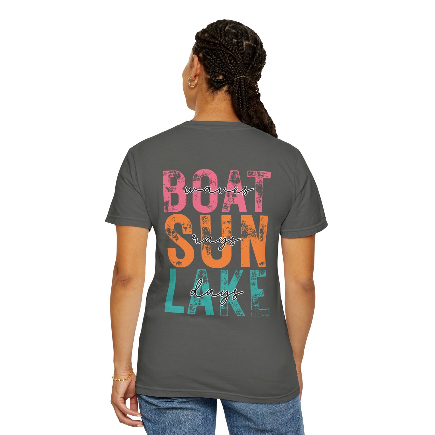 Boat Sun Lake Tee — "Vacay Vibes" Graphic T-Shirt