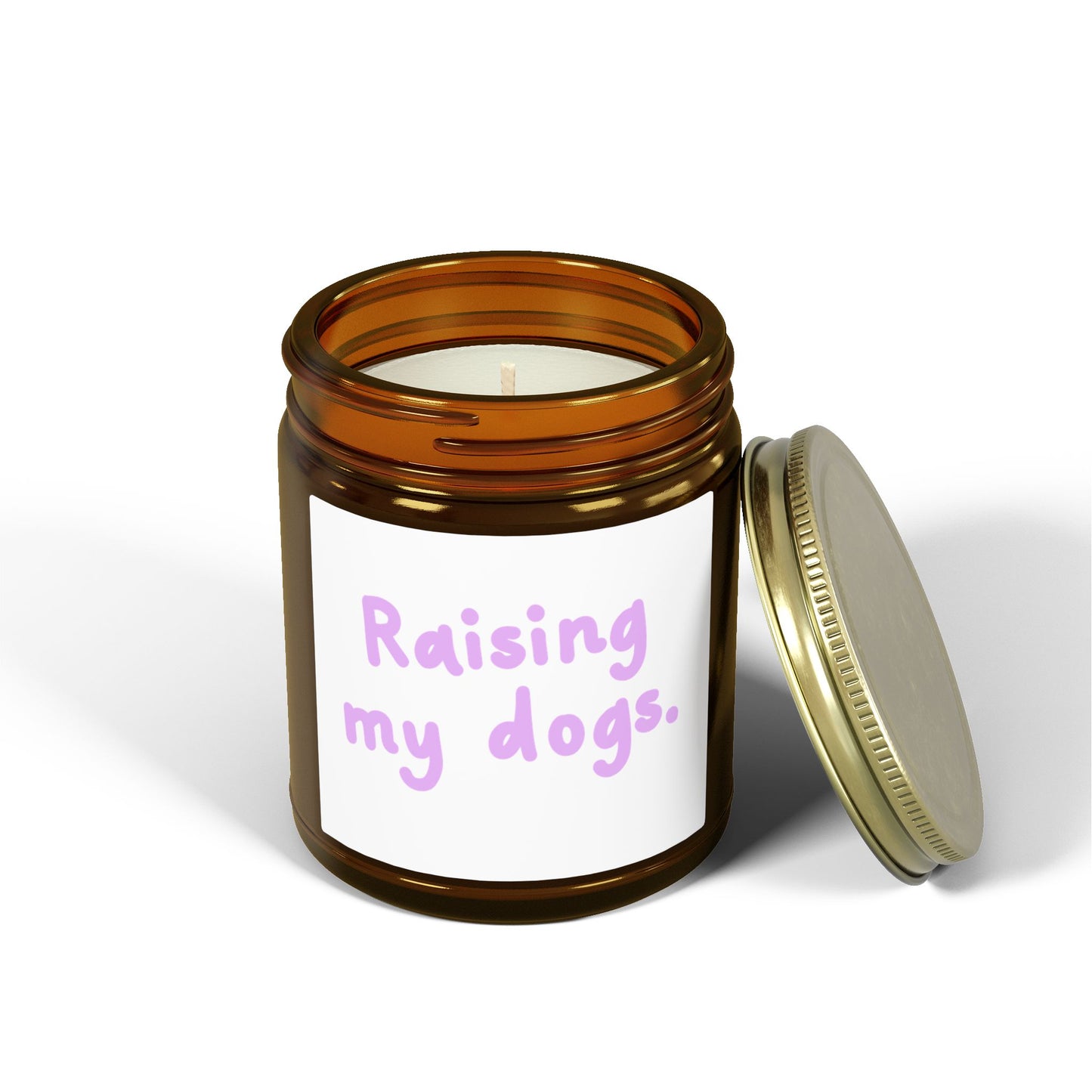 Raising My Dogs Scented Candle — Coconut Apricot Wax (4oz & 9oz)