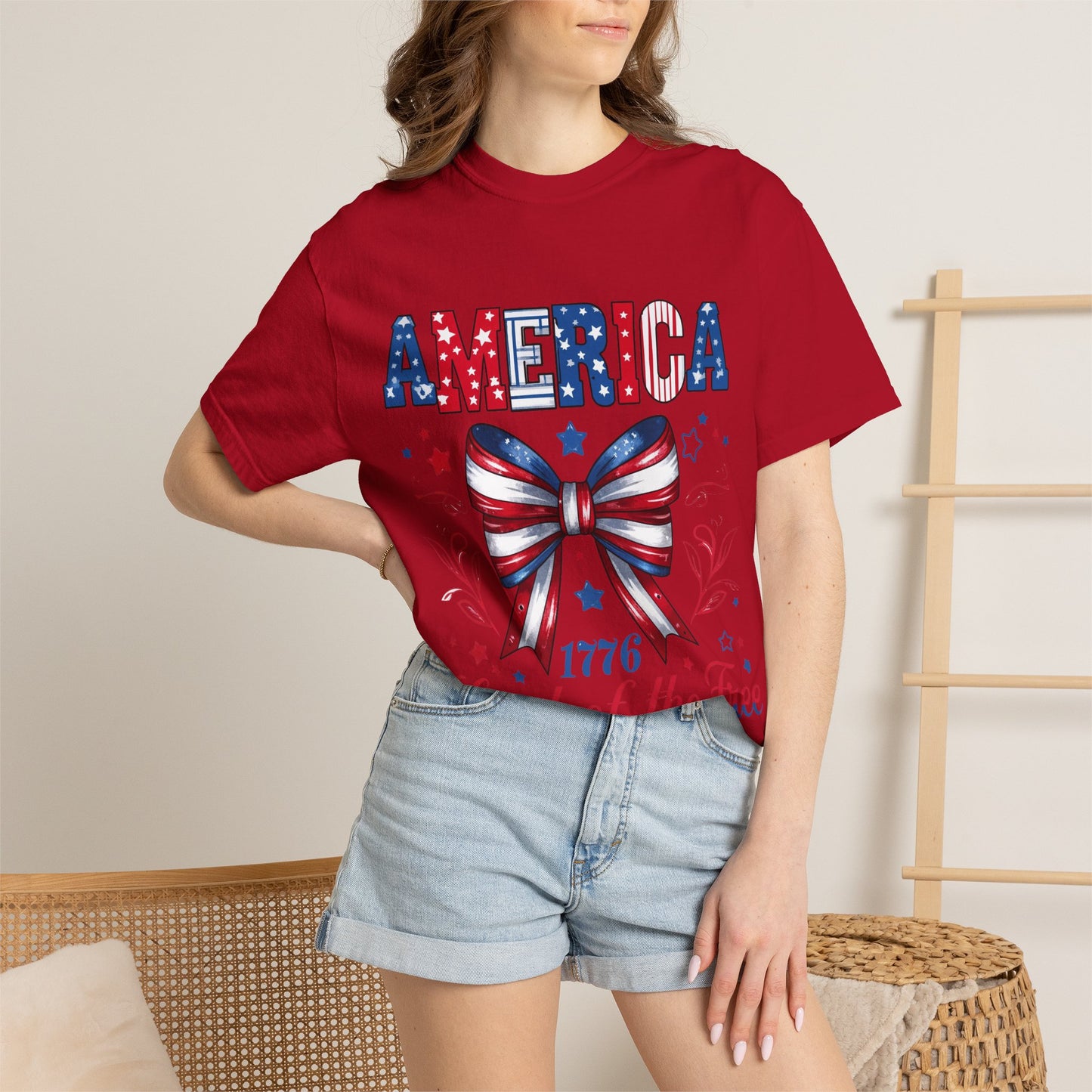America 1776 'Land of the Free' Patriotic T-Shirt