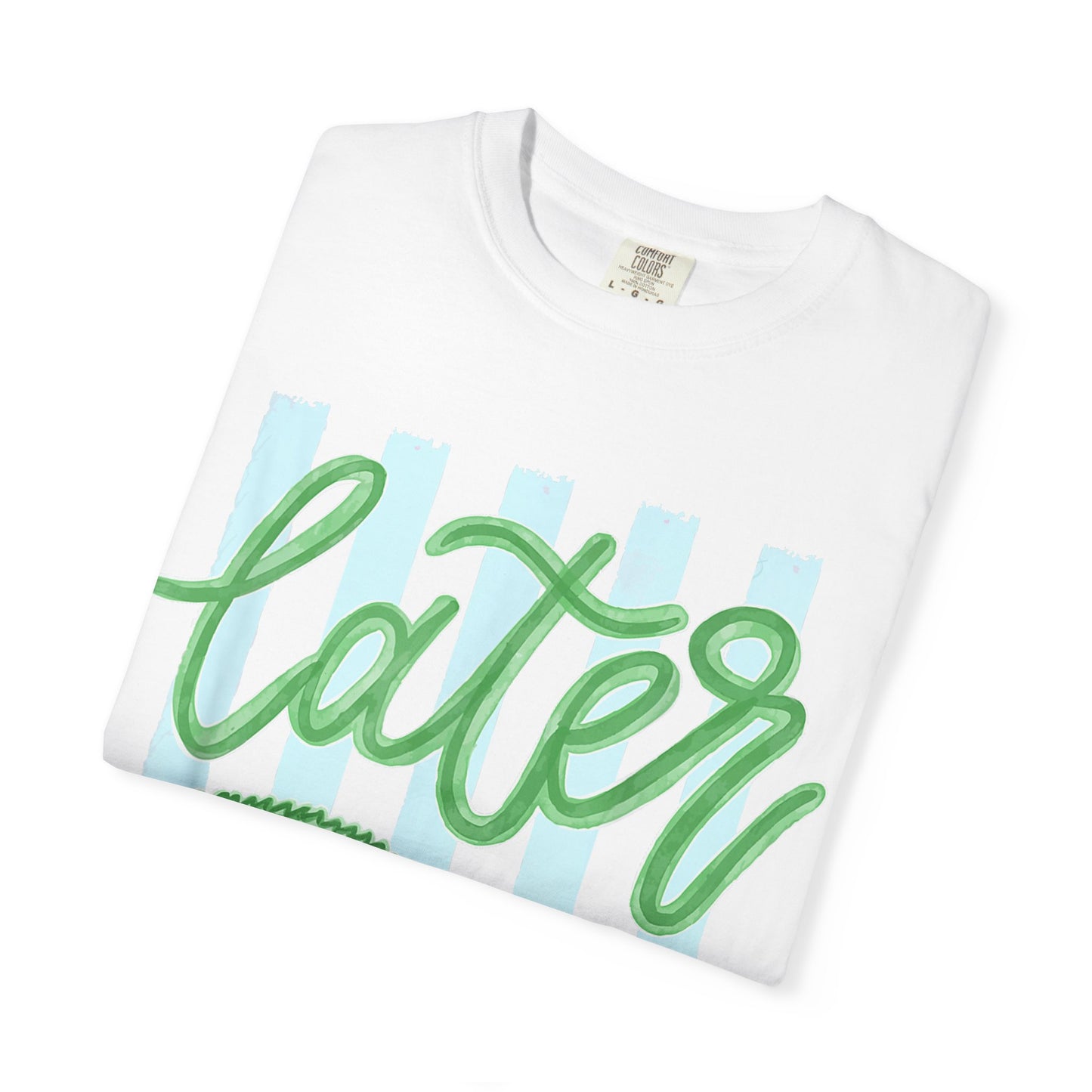 Later Crocodile T-Shirt — Playful Green Gator Graphic Tee