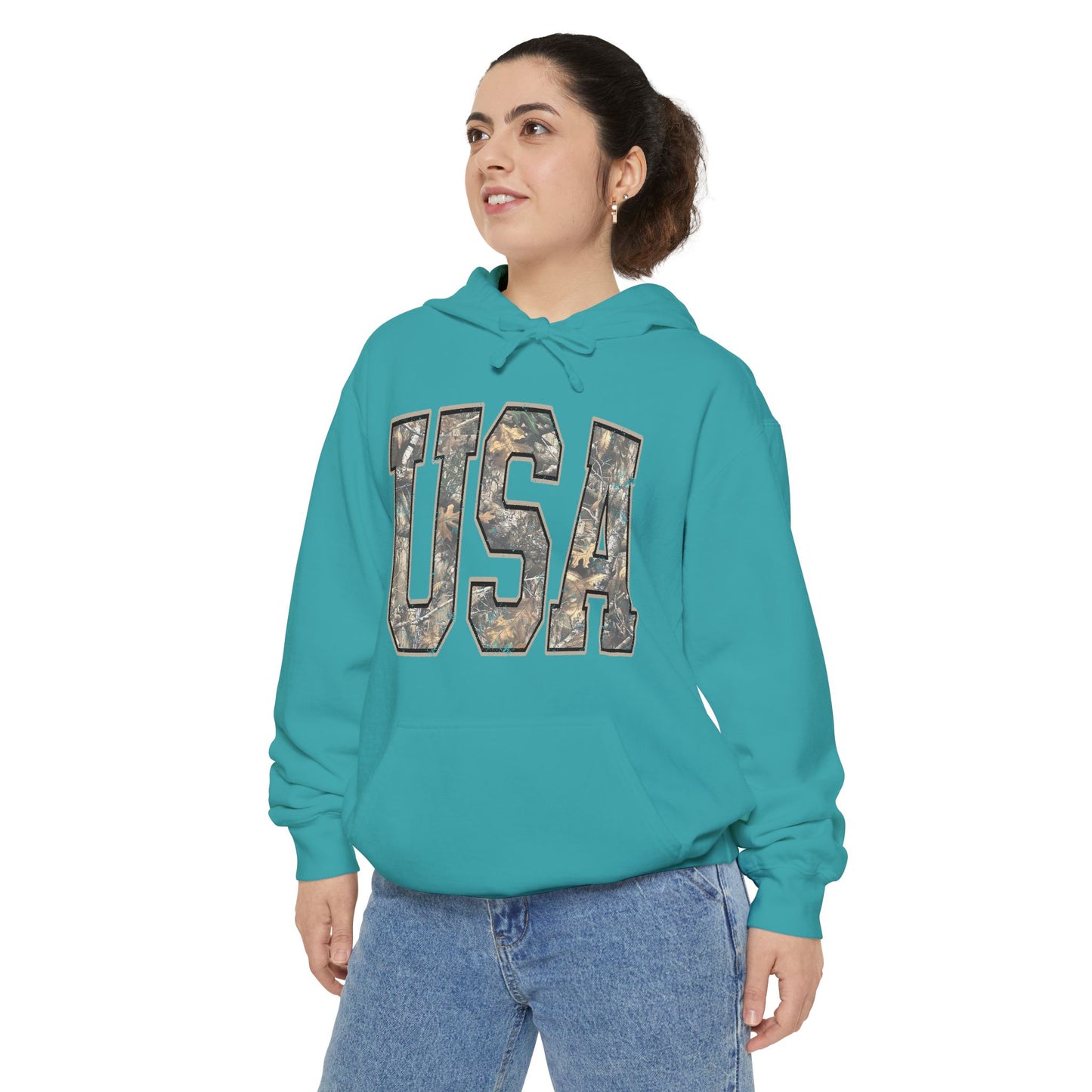 USA Camo Hoodie — Military-Inspired Patriotic Pullover