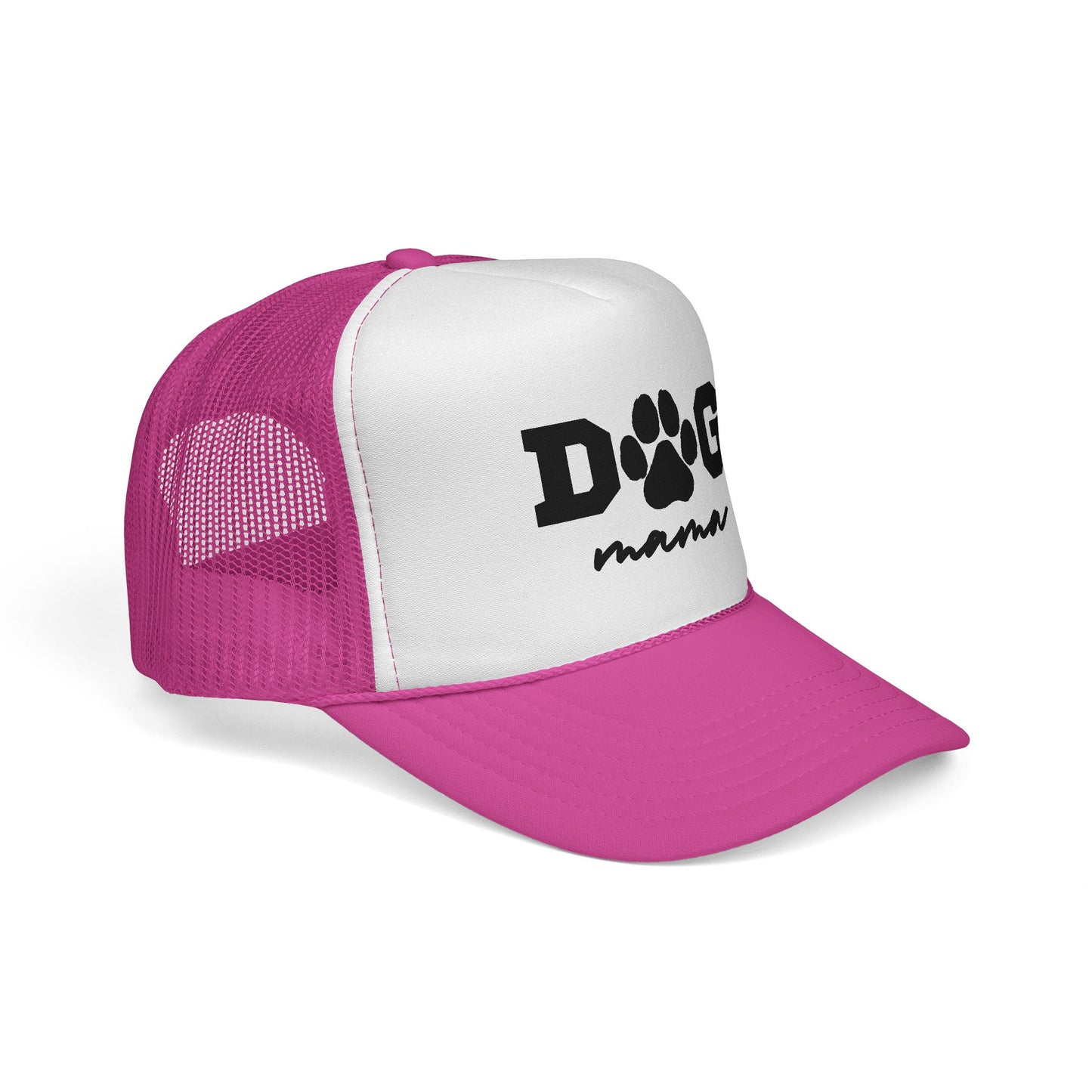 Dog Mama Trucker Hat – Paw Print Mesh Cap for Dog Lovers