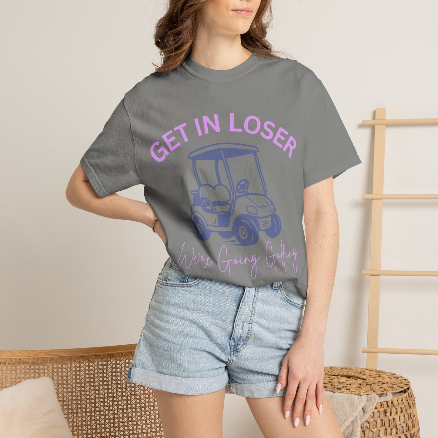 Get In Loser Golf Cart T-Shirt — We’re Going Golfing Graphic Tee