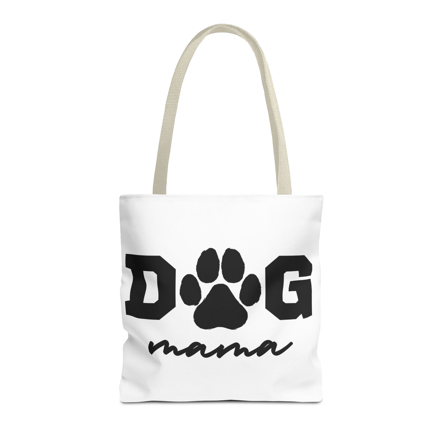 Dog Mama Tote Bag — Paw Print Canvas Tote for Pet Moms