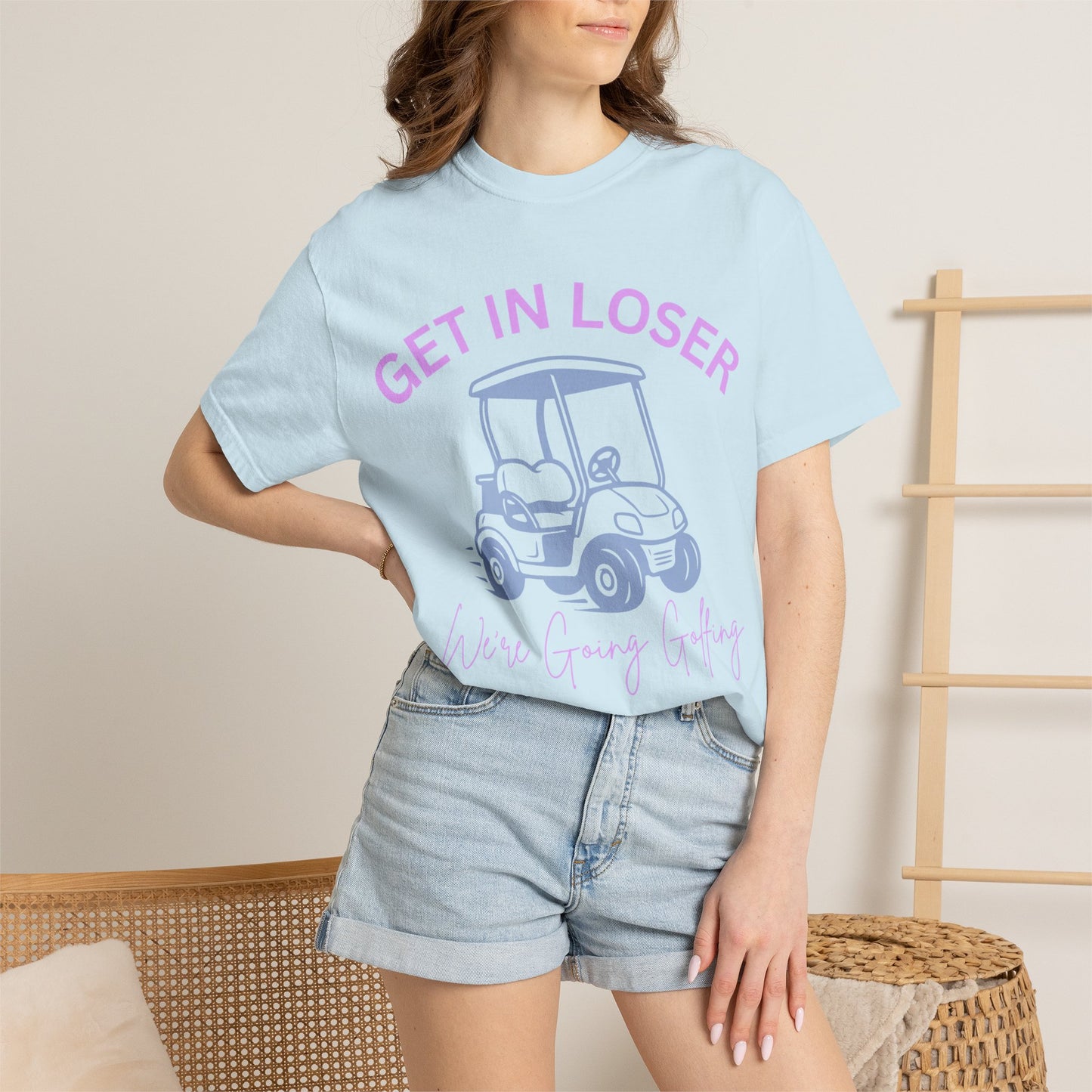 Get In Loser Golf Cart T-Shirt — We’re Going Golfing Graphic Tee