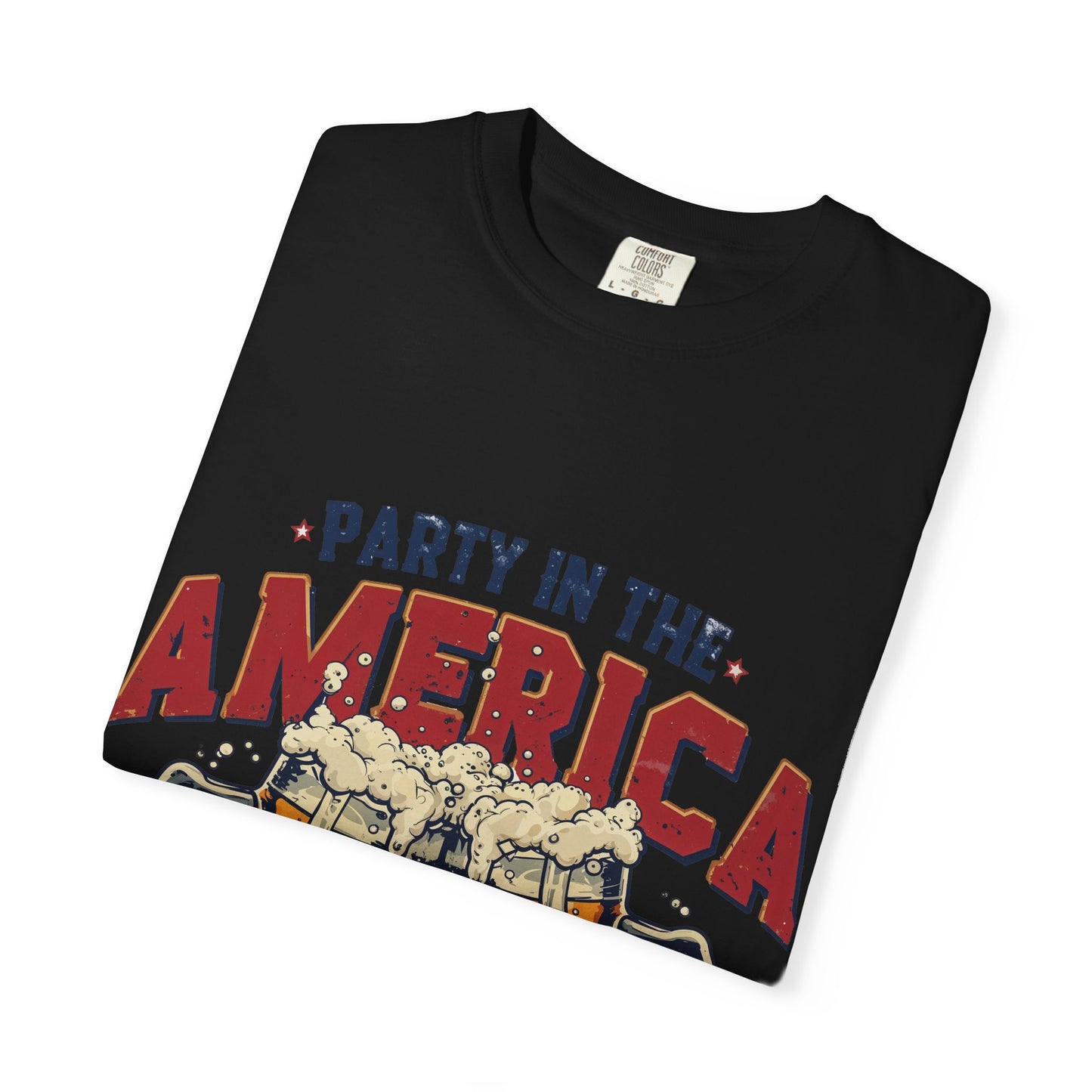 Party in the America T-Shirt – Patriotic Beer Graphic Tee
