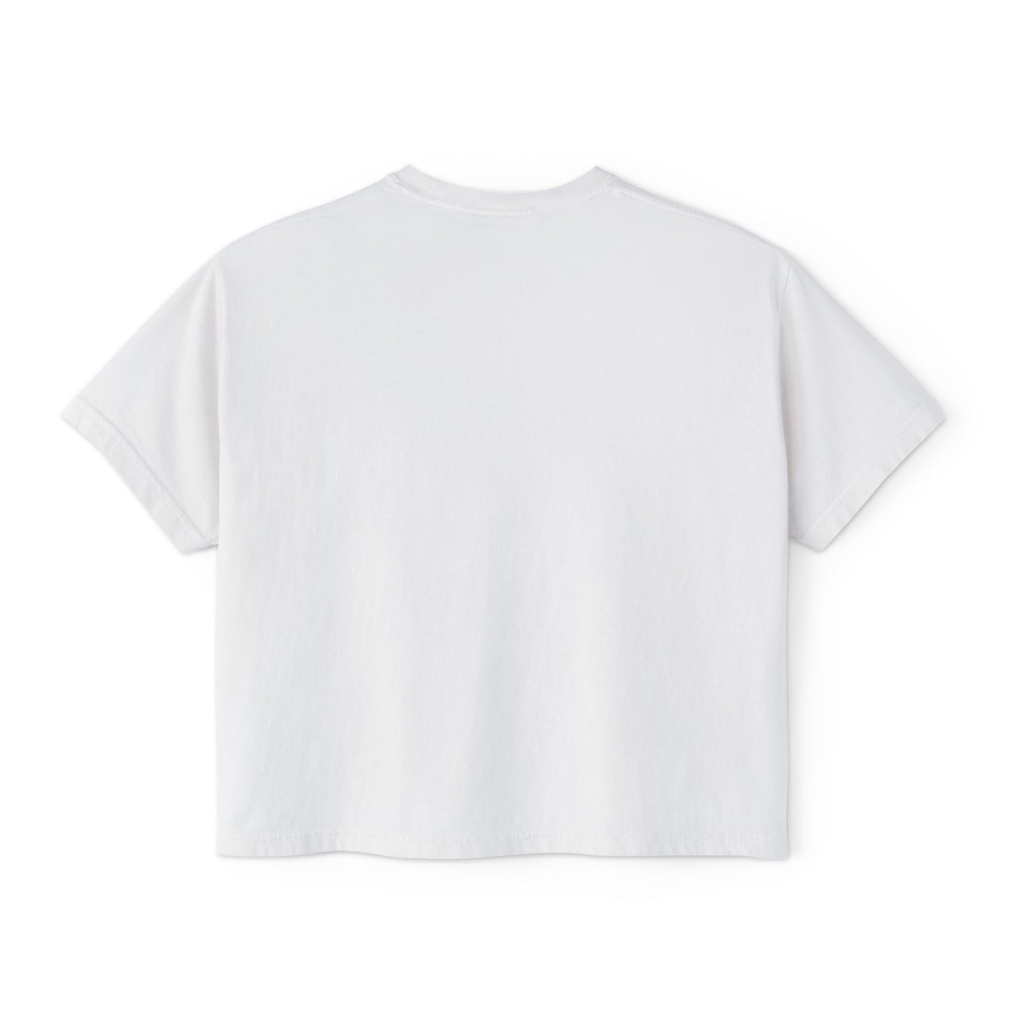 Birdie Babe Women's Boxy Tee — Pink Striped Golf Graphic