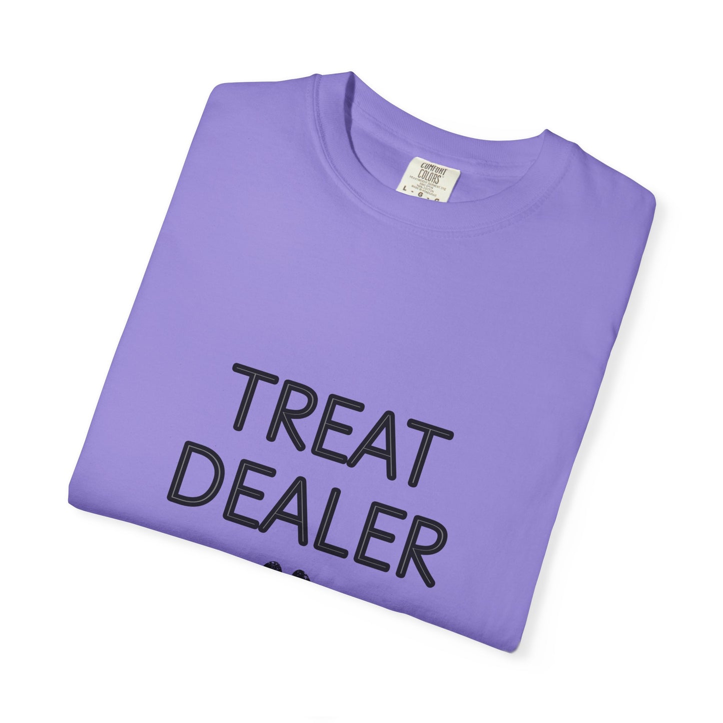 Treat Dealer T-Shirt — Funny Dog Lover Tee with Paw Print