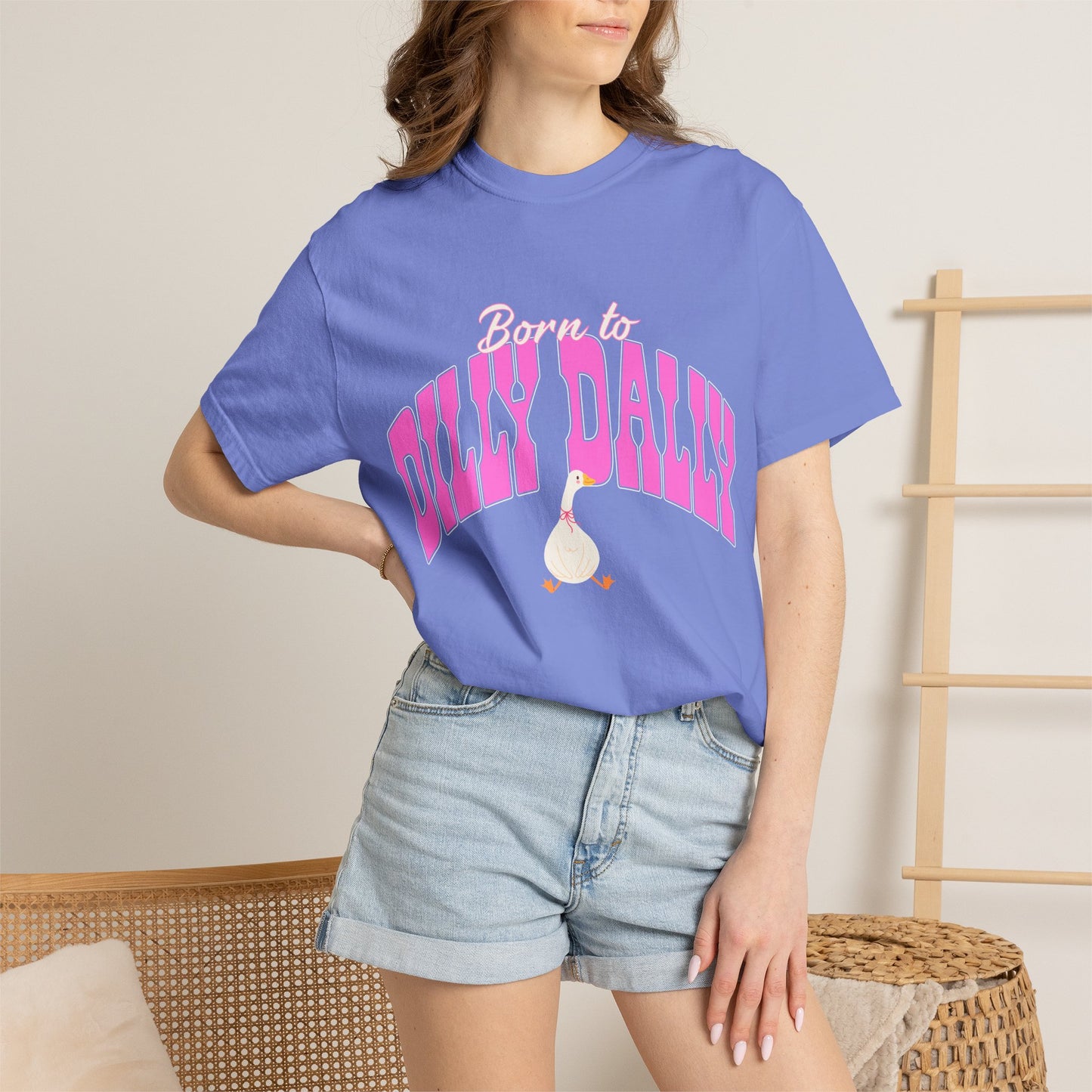 Dilly Dally Pink Arch Graphic Tee