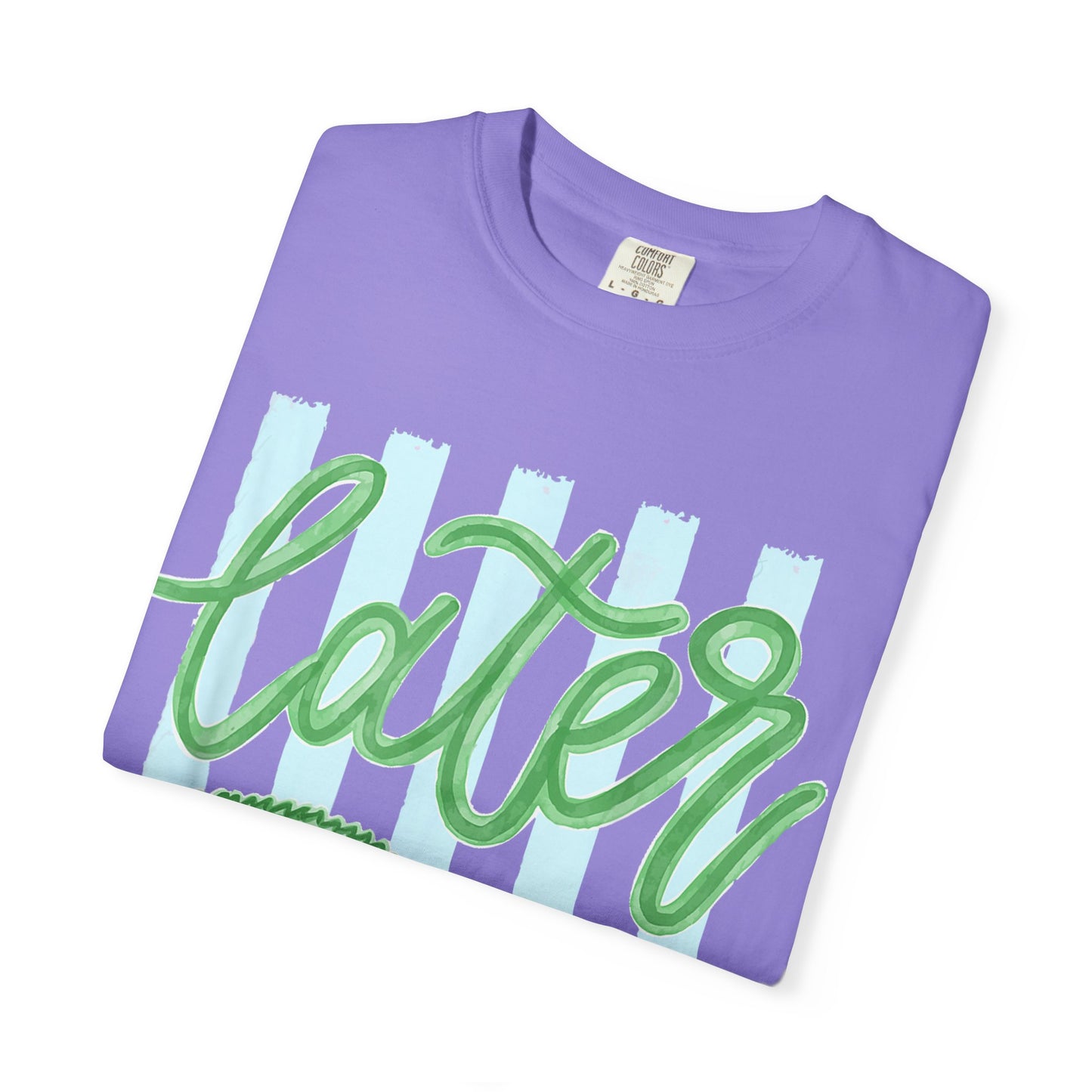 Later Crocodile T-Shirt — Playful Green Gator Graphic Tee
