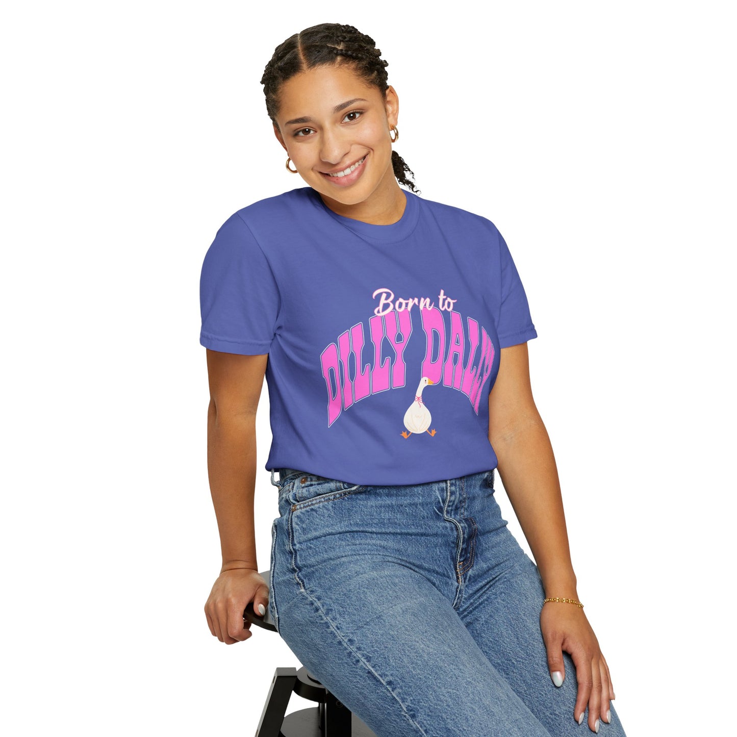Dilly Dally Pink Arch Graphic Tee