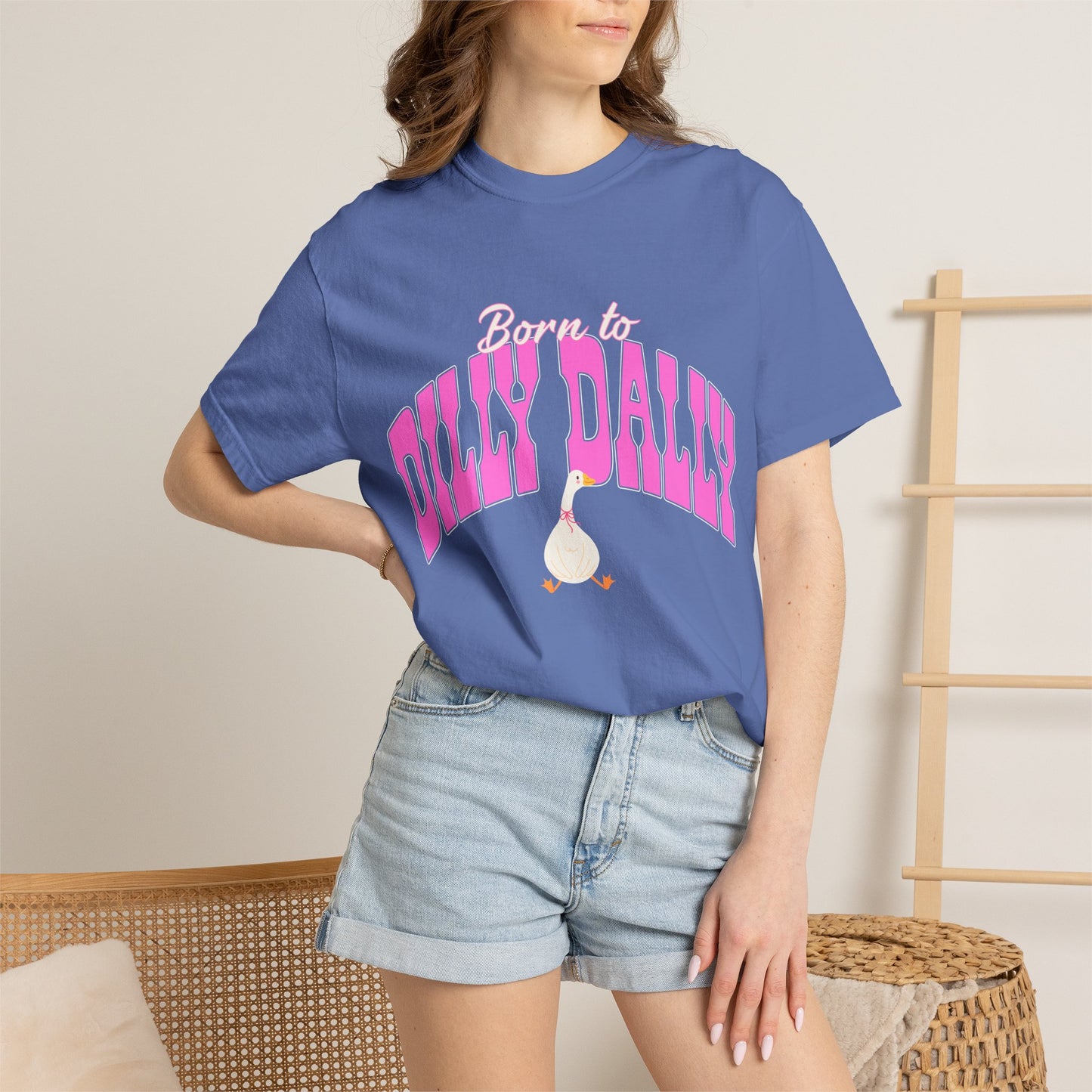 Dilly Dally Pink Arch Graphic Tee