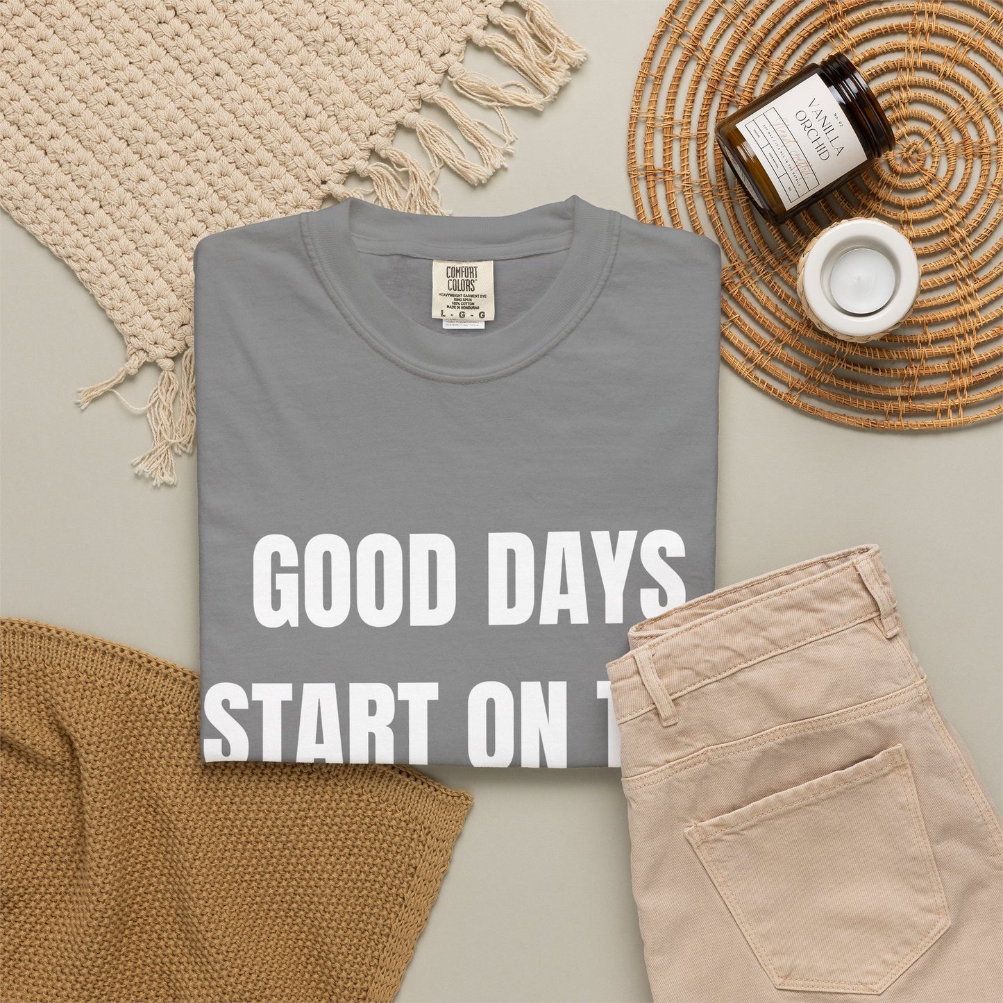 Good Days Start on the Green- Golf Tee