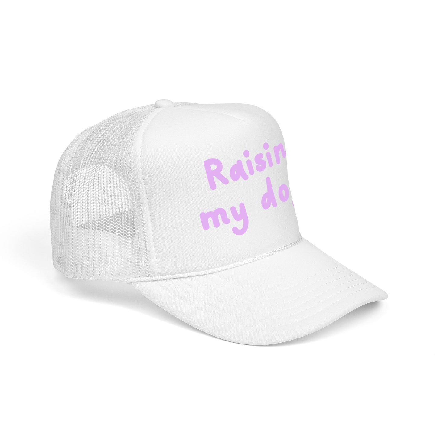 Raising My Dogs Foam Trucker Hat — Cute Pastel Pet Mom Cap